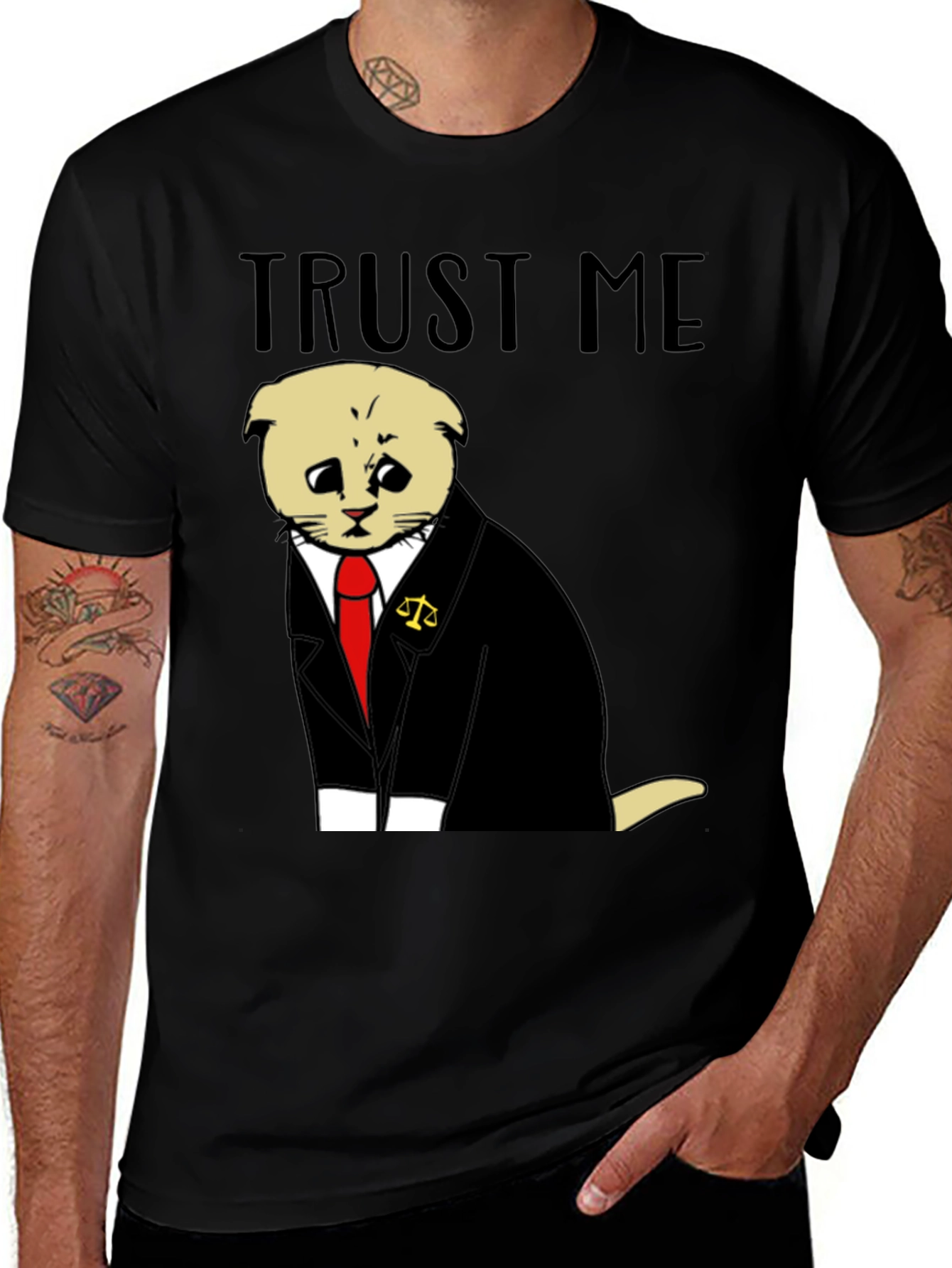Variant 10 of Trust Me Lawyer Cat T-Shirt - Funny Cute Attorney Kitten Tee