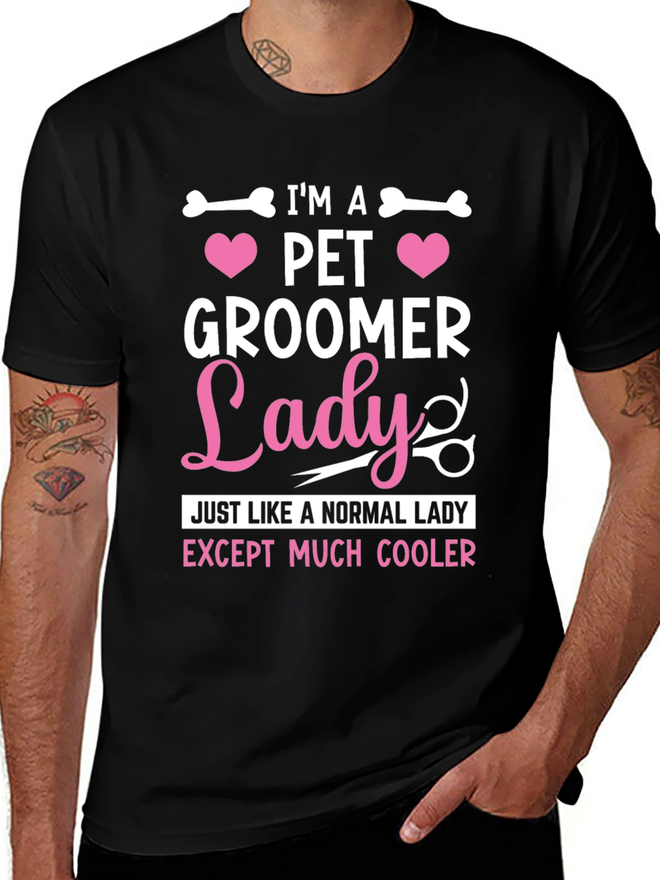 Pet Groomer Lady T-Shirt, Cute Dog Lover Tee