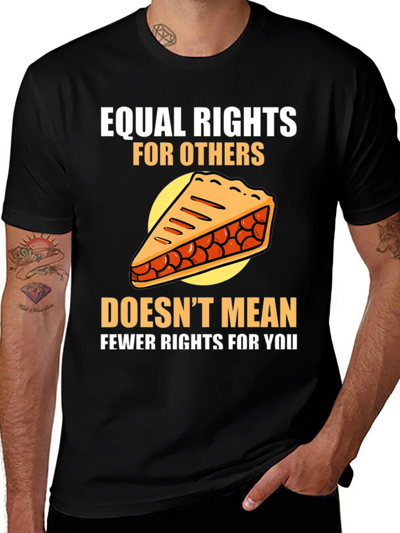 Variant 2 of Equal Rights T-Shirt - Funny Pie Chart Design