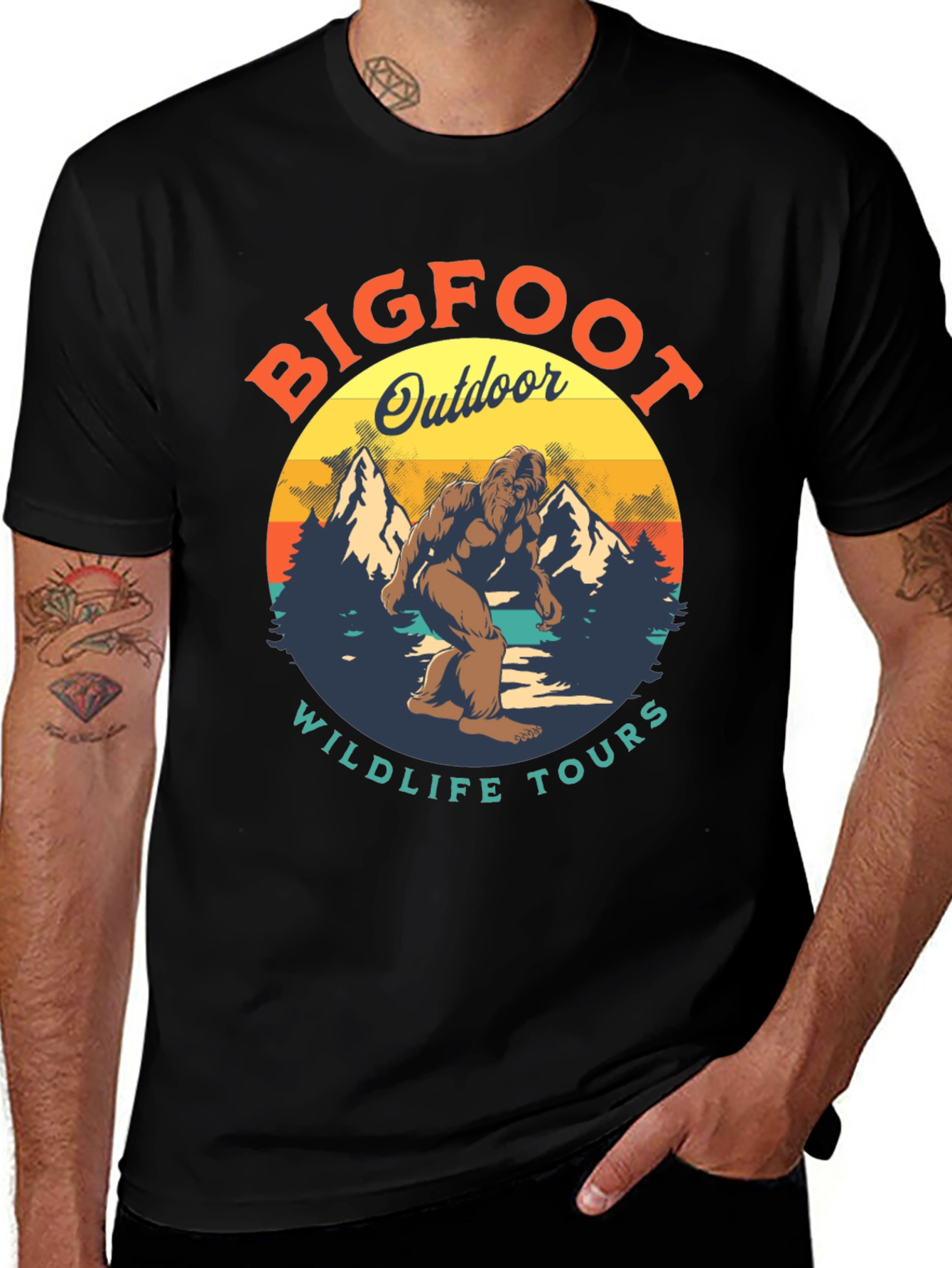 Bigfoot Outdoor Wildlife Tours Graphic Tee