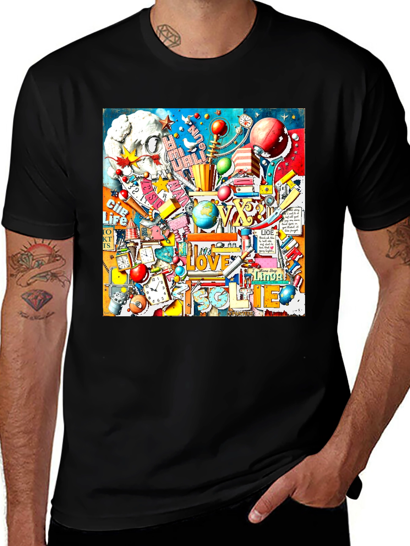 Variant 10 of Surreal Doodle Art Graphic Tee