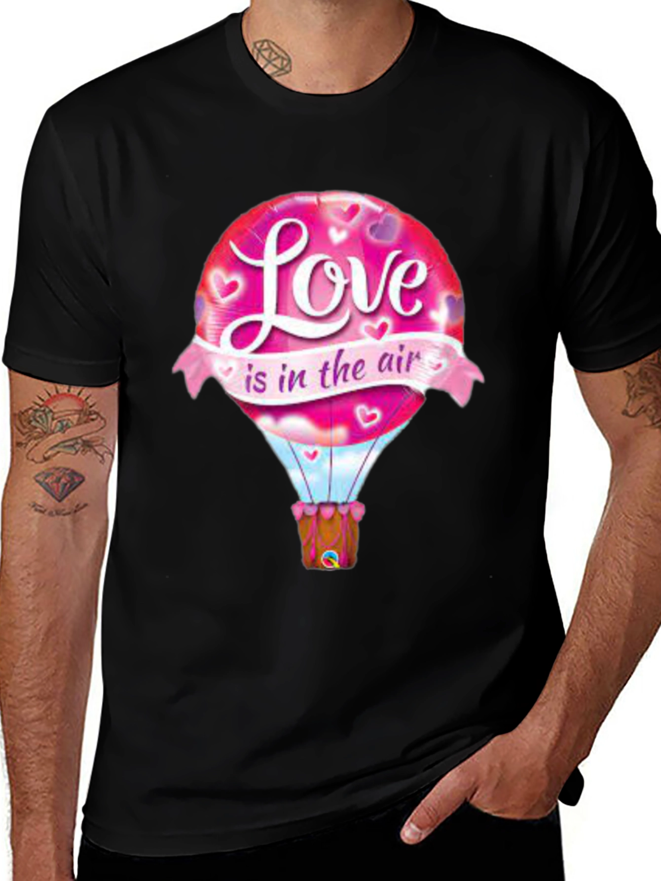 Variant 18 of Love is in the Air Balloon Graphic T-Shirt