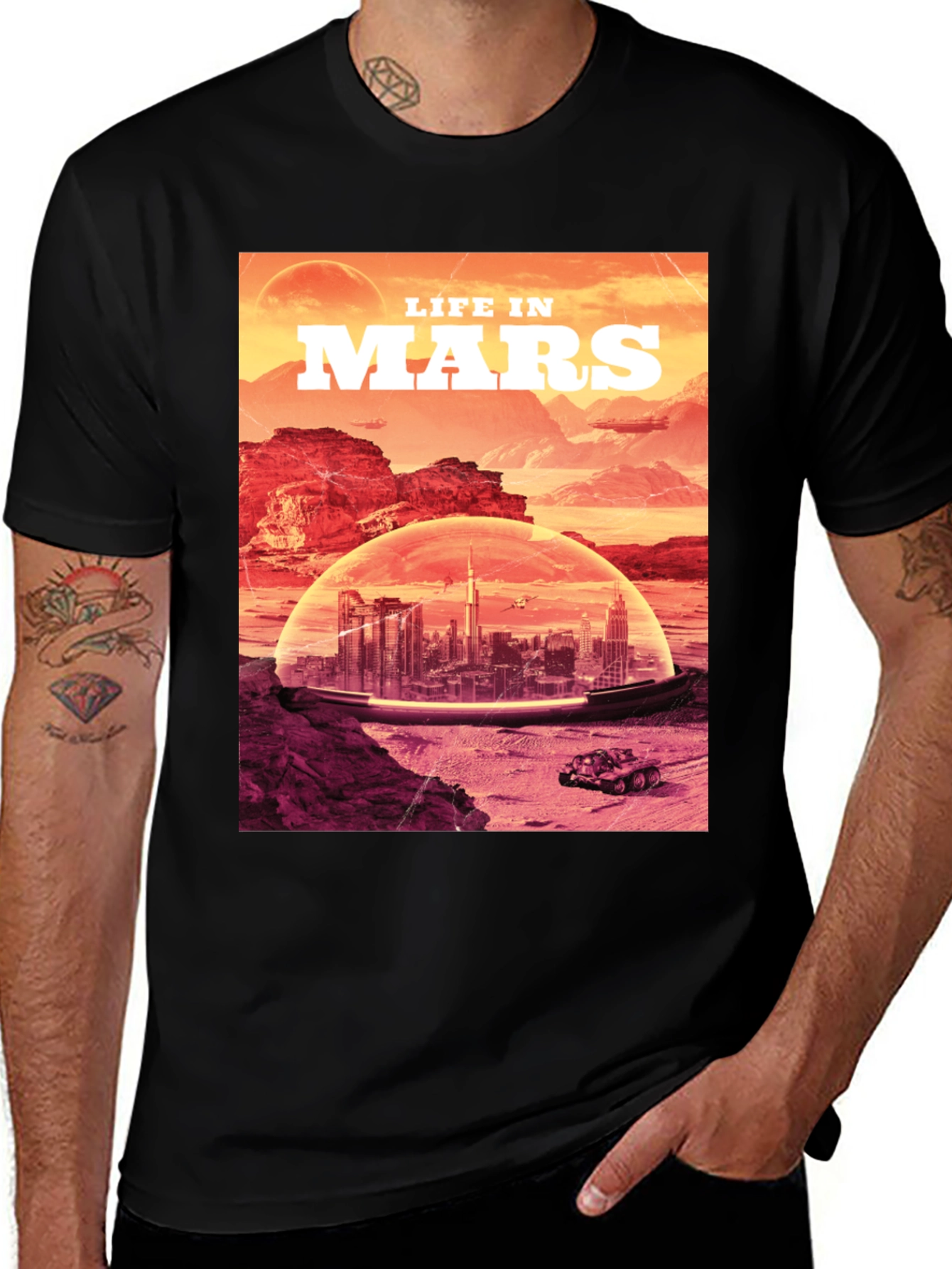 Variant 25 of Life in Mars T-Shirt - Sci-Fi Graphic Tee