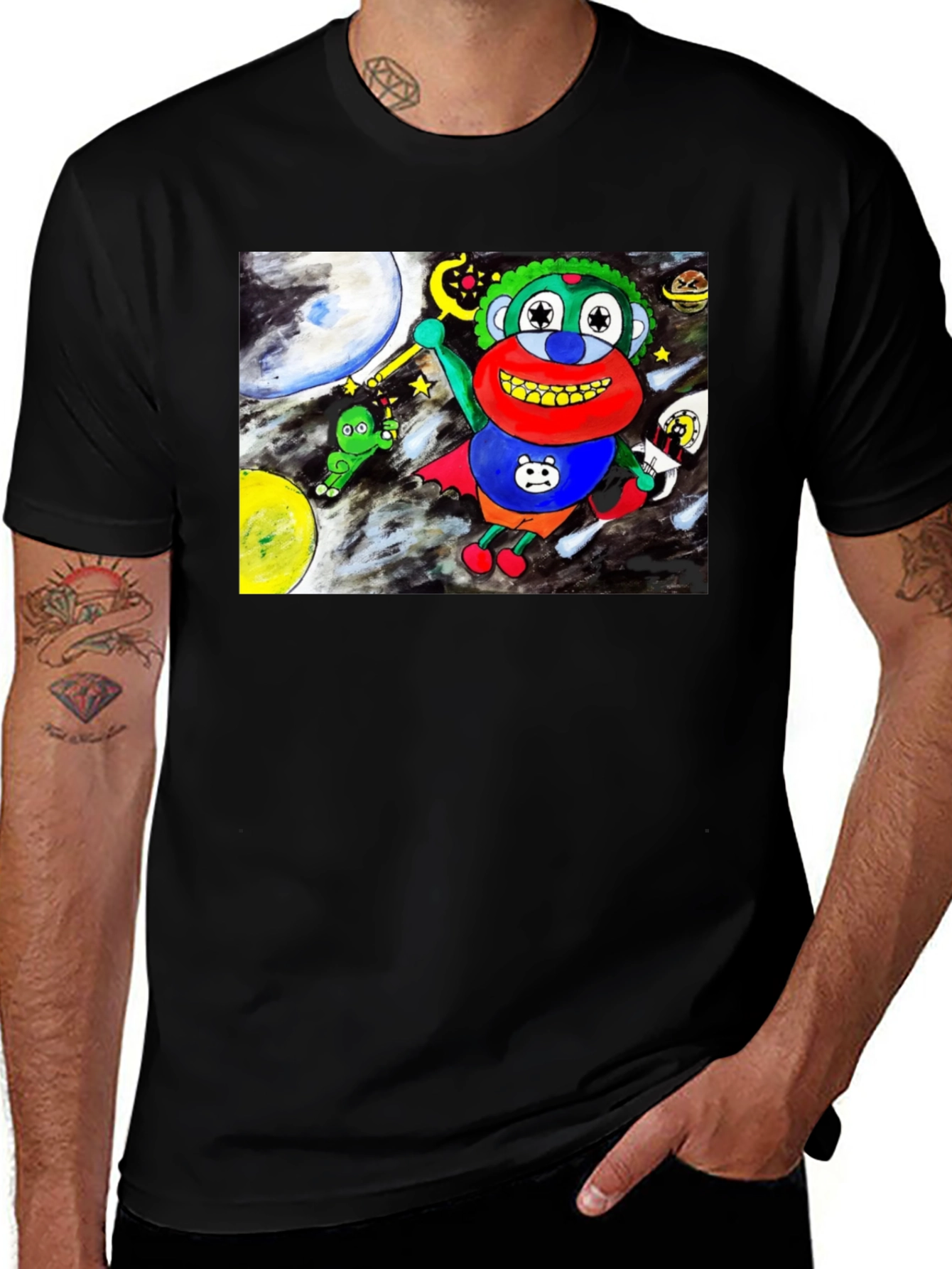 Variant 19 of Cartoon Graphic Tee: Space Adventure
