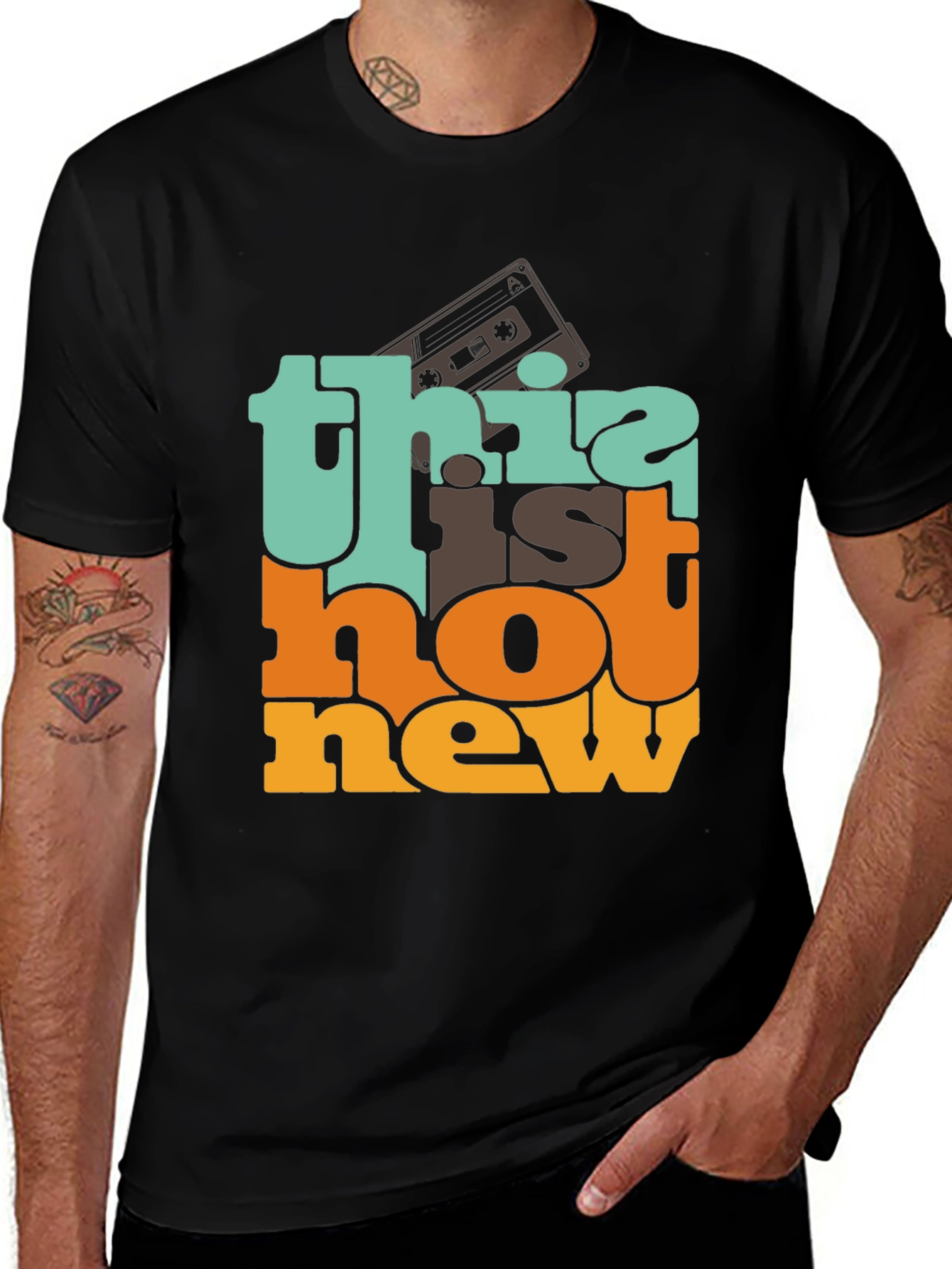 Variant 8 of Retro Cassette Tape This Is Not New Graphic T-Shirt