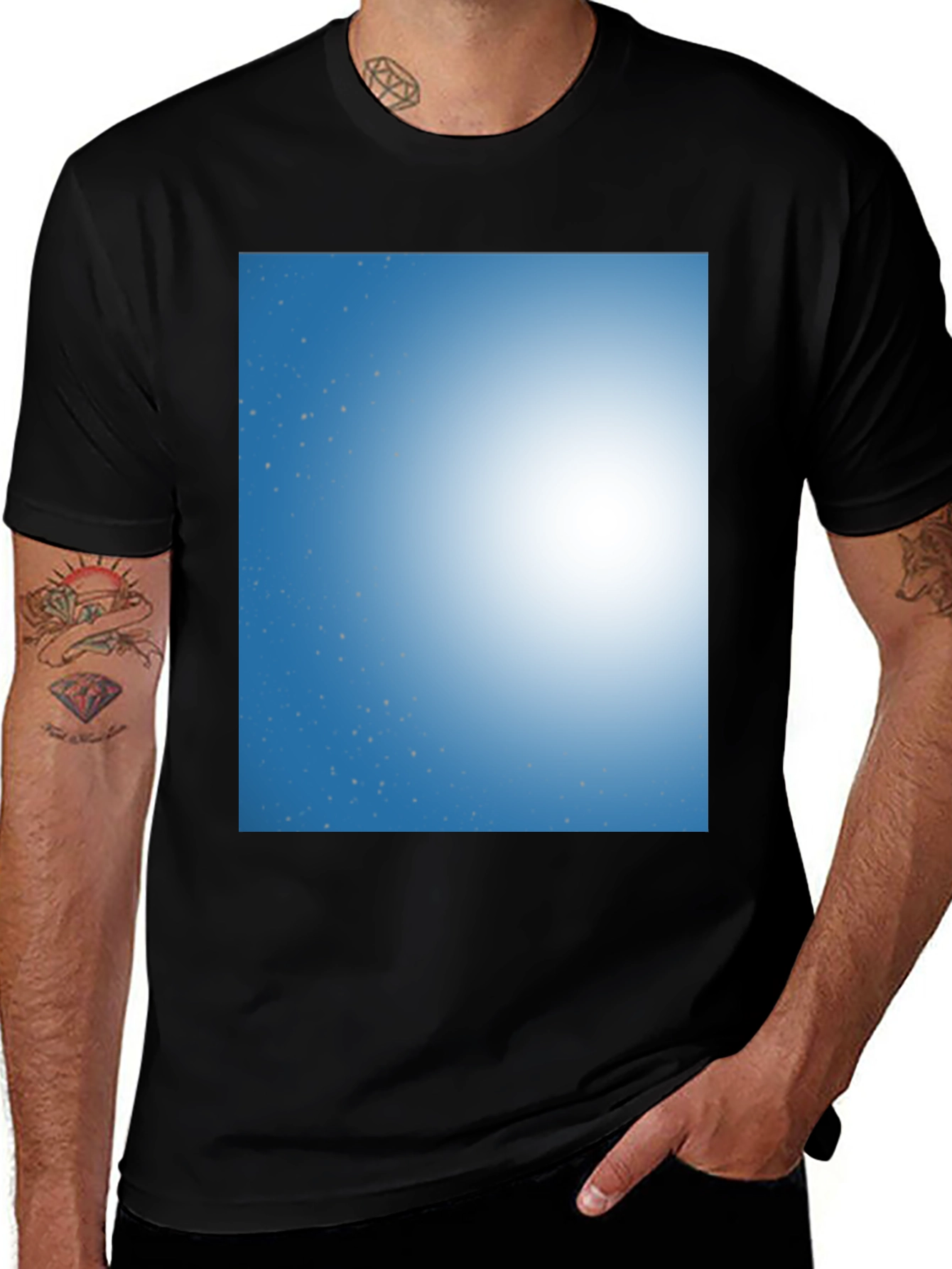 Variant 15 of Celestial Dream T-Shirt - Blue Sky & Stars