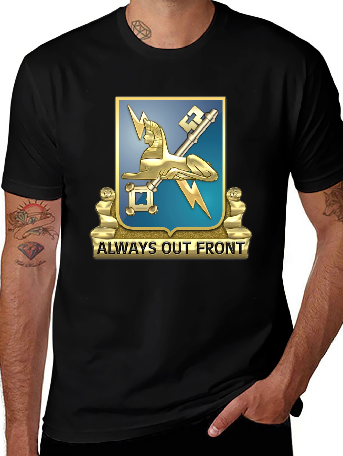 Variant 11 of Always Out Front Black T-Shirt
