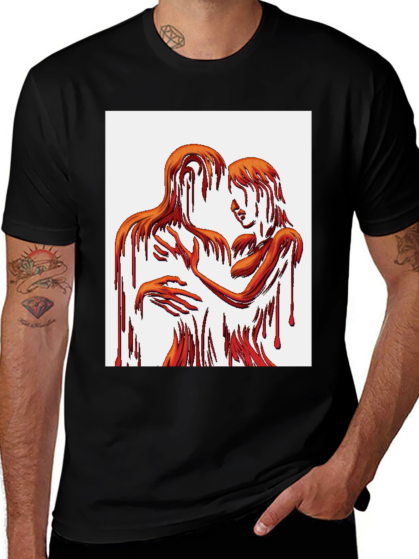 Variant 28 of Abstract Lovers Graphic Tee