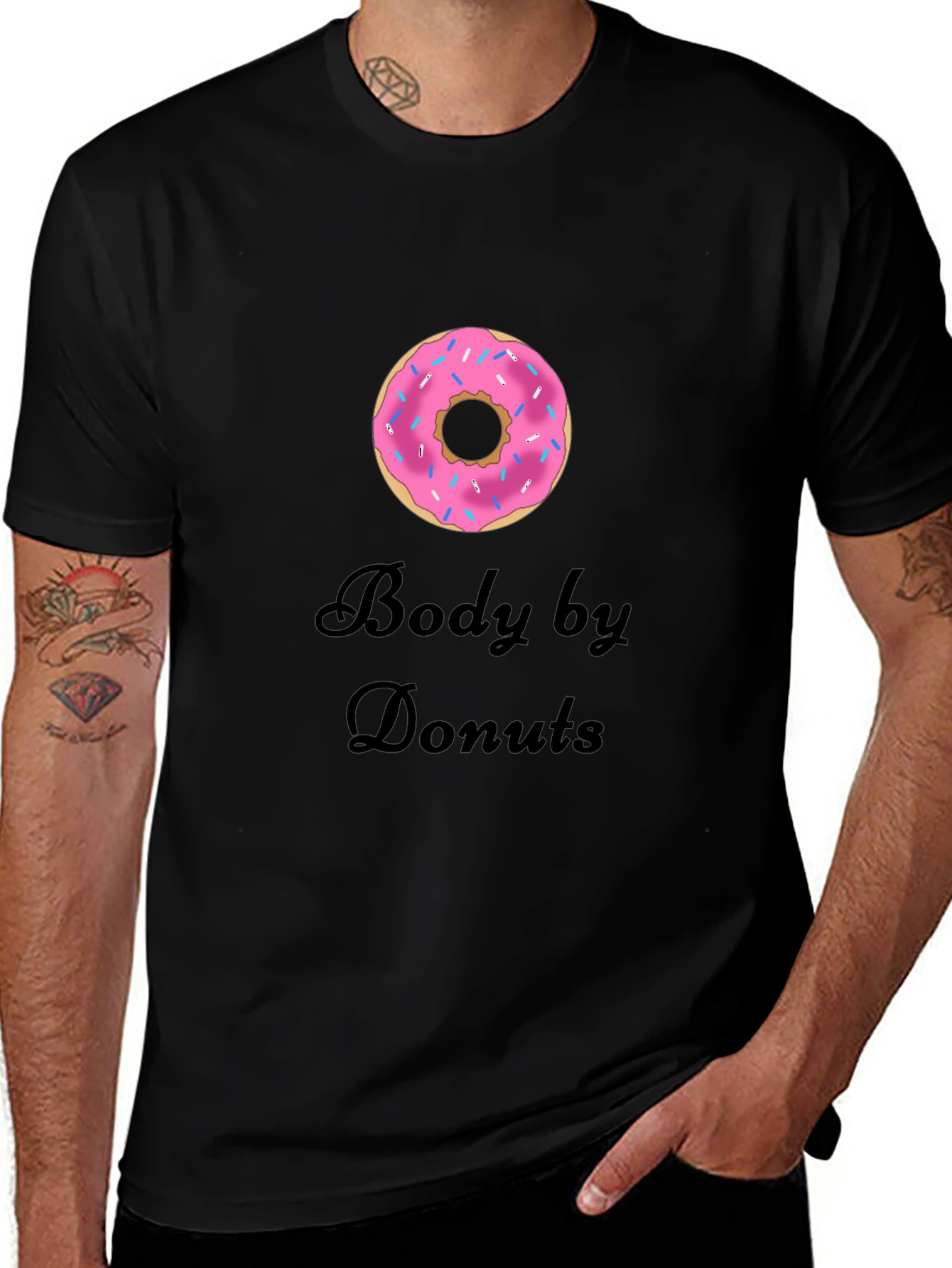 Variant 23 of Body by Donuts T-Shirt - Casual Crew Neck Tee