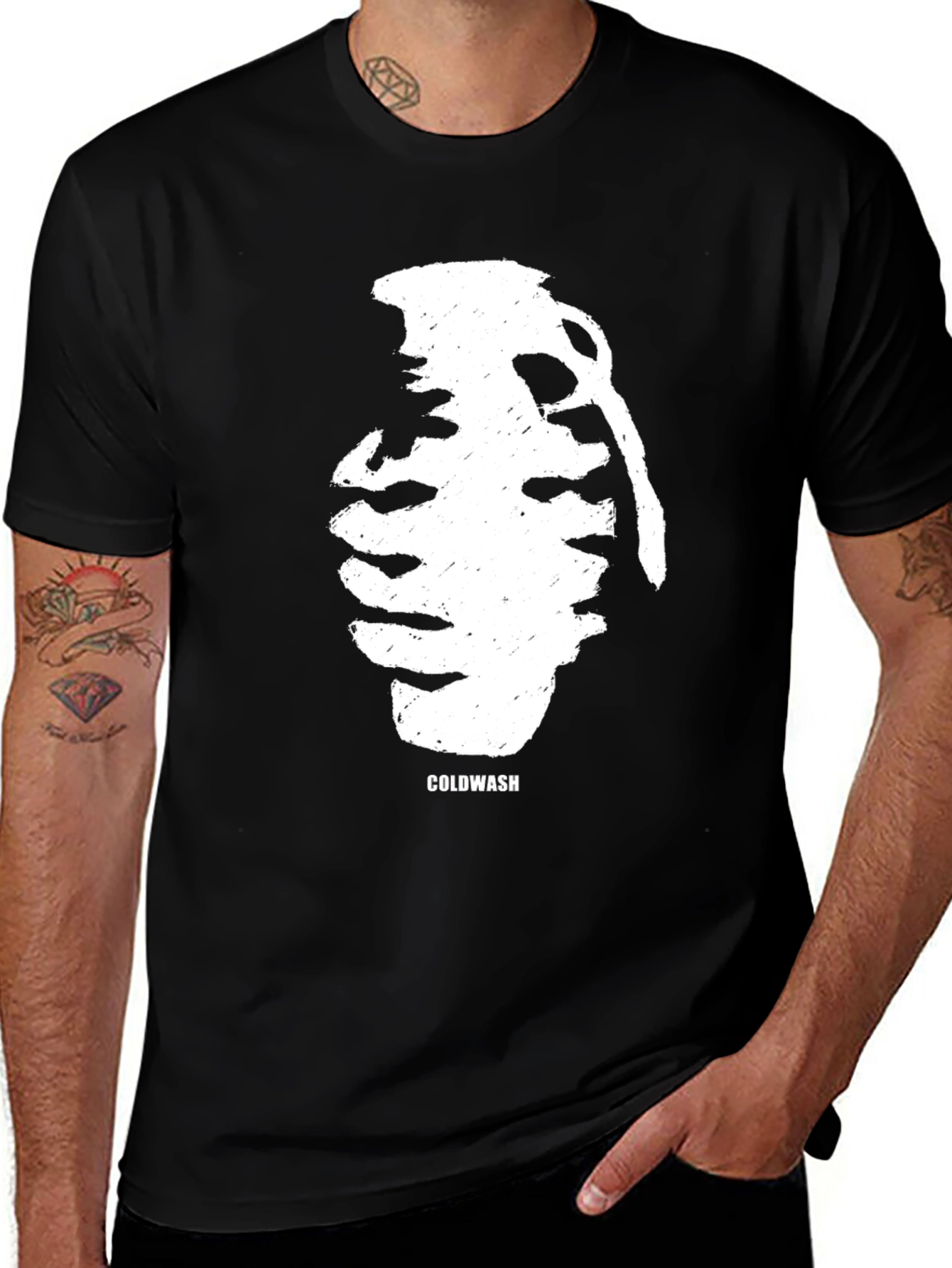 Variant 6 of Coldwash Grenade Graphic Black T-Shirt