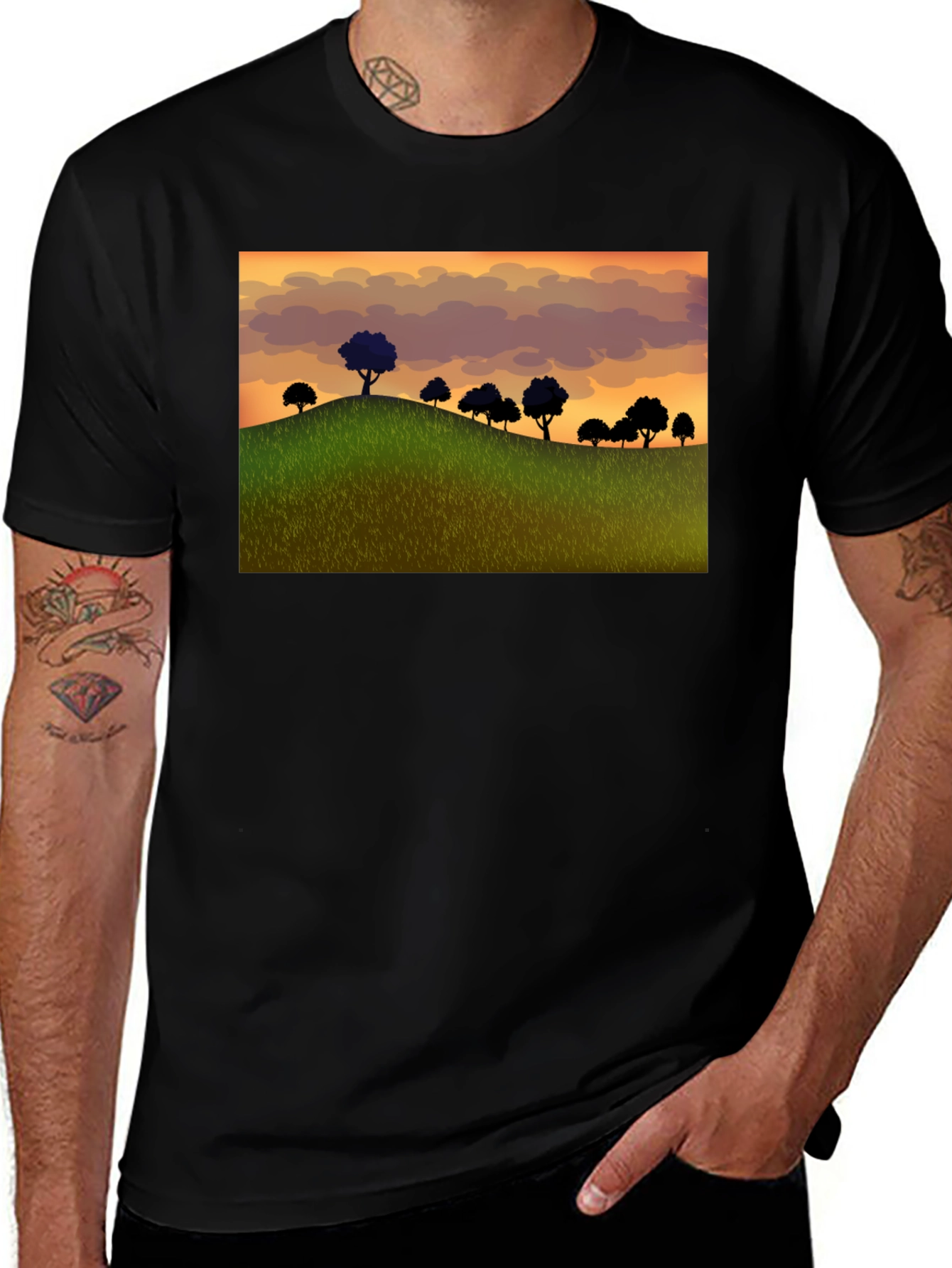 Variant 21 of Nature Silhouette T-Shirt