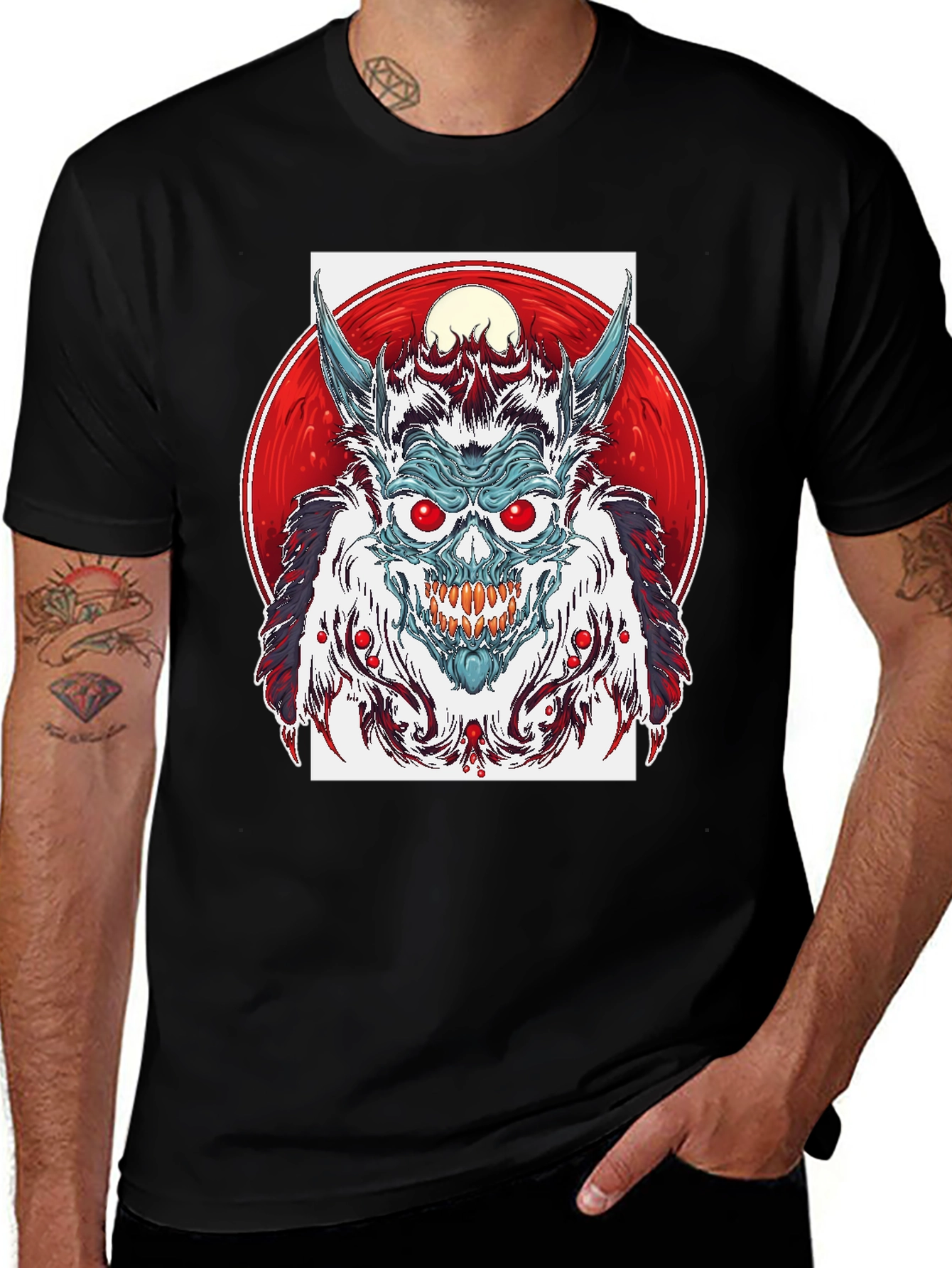 Variant 12 of Monster Graphic Print T-Shirt