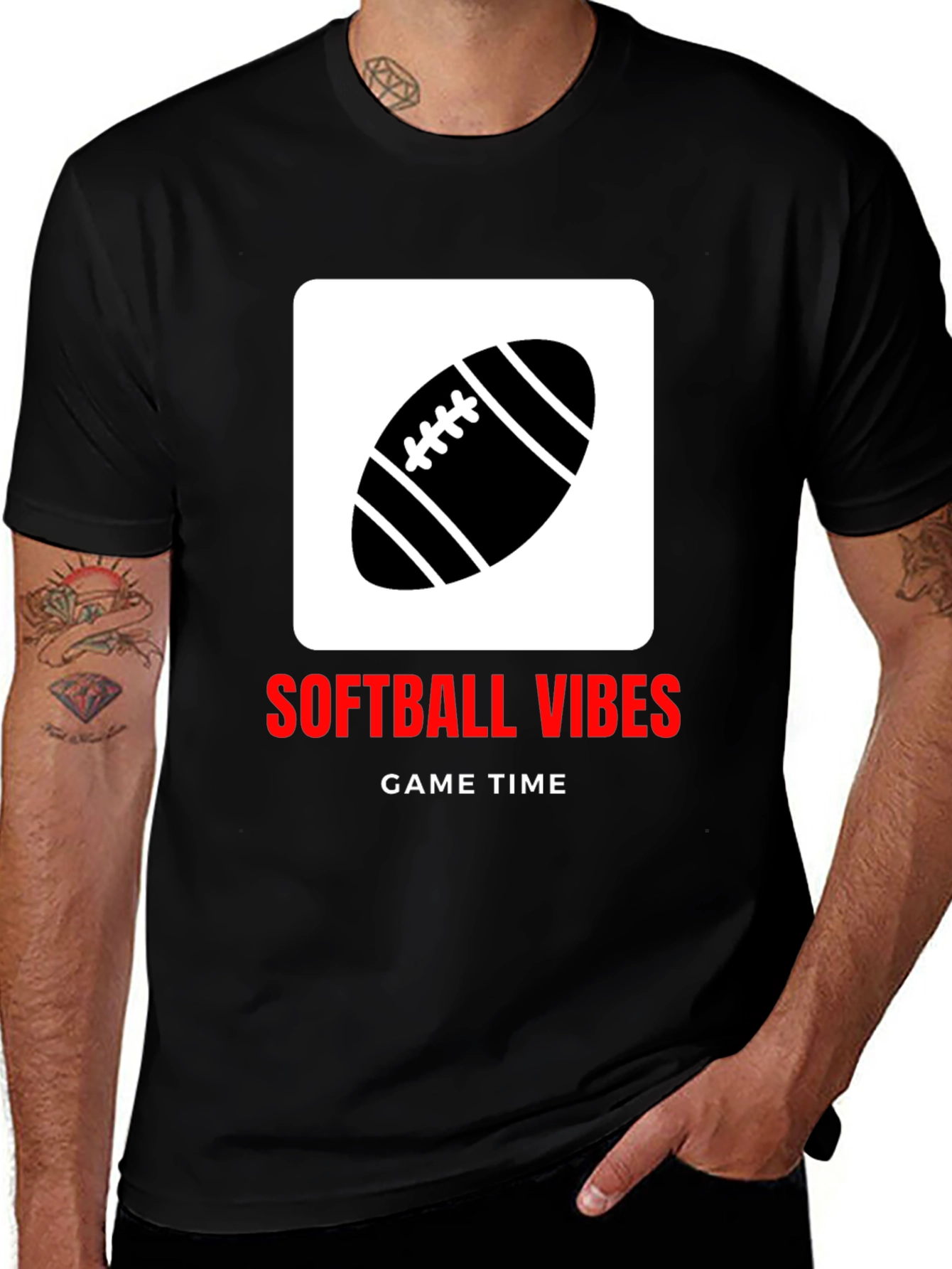 Variant 17 of Softball Vibes T-Shirt - Game Time