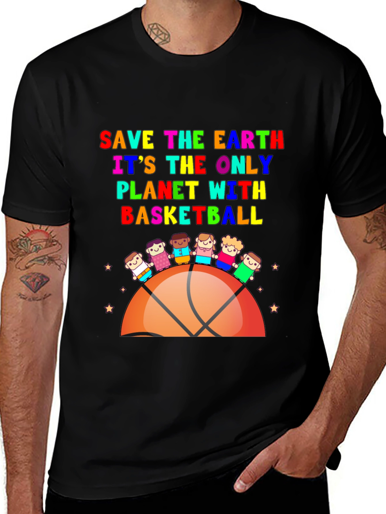 Variant 21 of Save the Earth Basketball T-Shirt