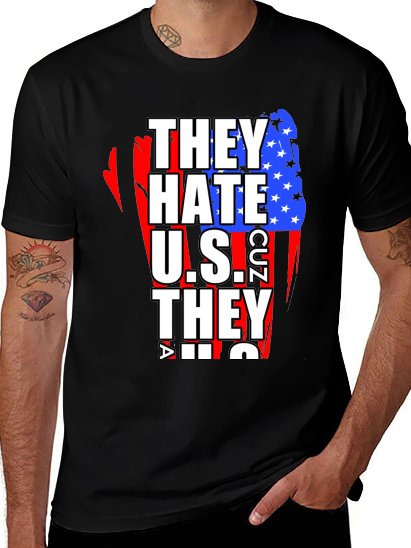 Variant 13 of They Hate Us Cuz They Ain't Us T-Shirt