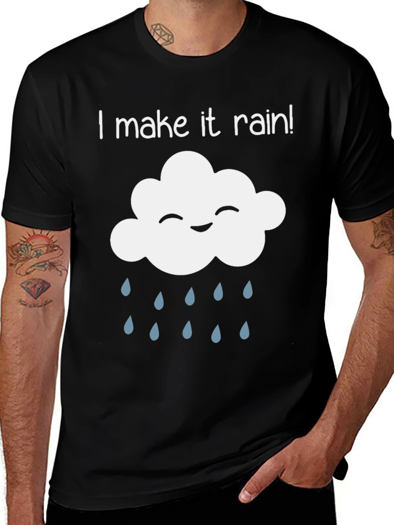 Variant 12 of I Make It Rain T-Shirt - Funny Cloud Design