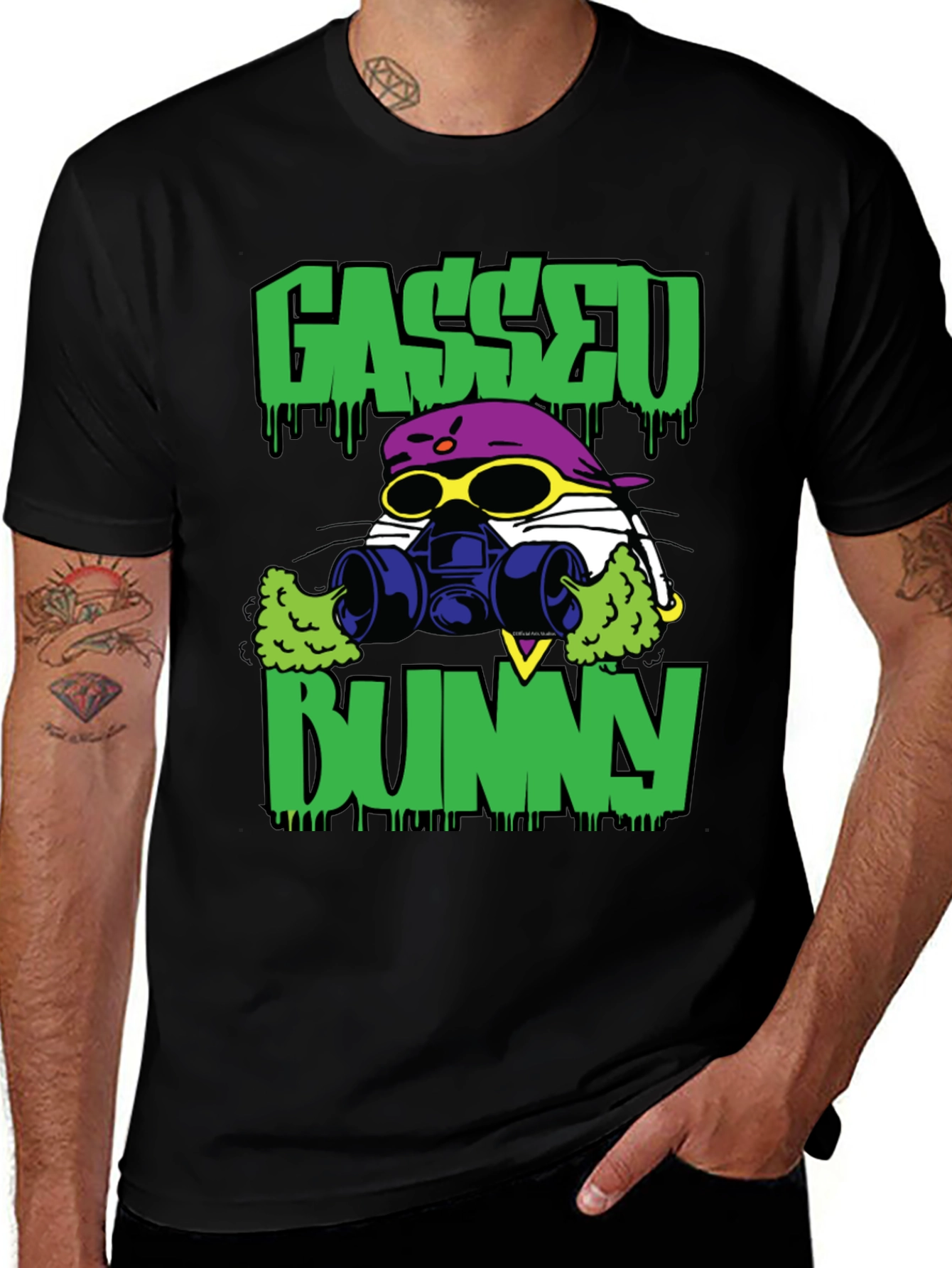 Variant 25 of Gassed Up Bunny Graphic T-Shirt