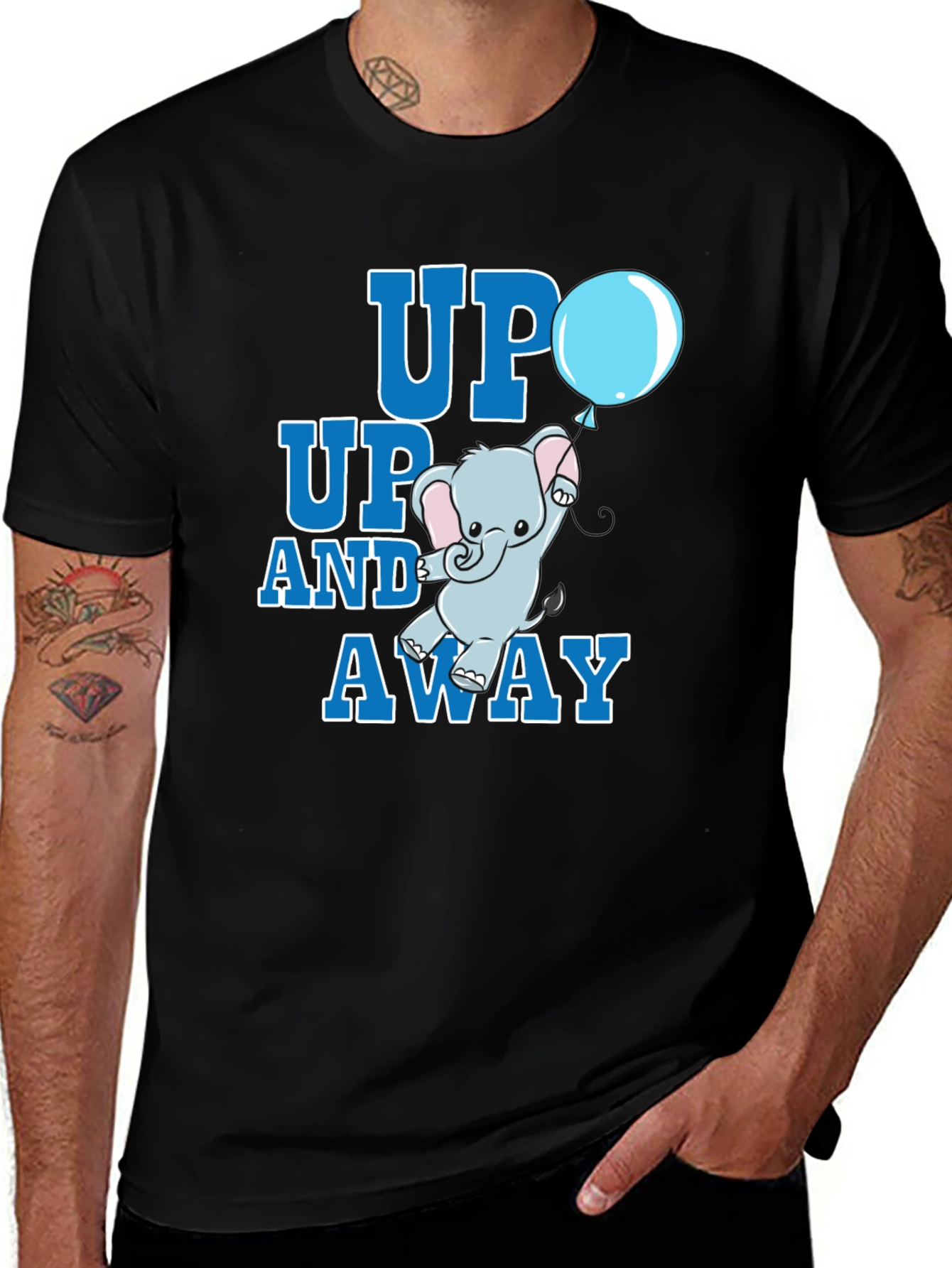 Variant 22 of Up and Away Elephant Graphic Tee - Cute & Comfy