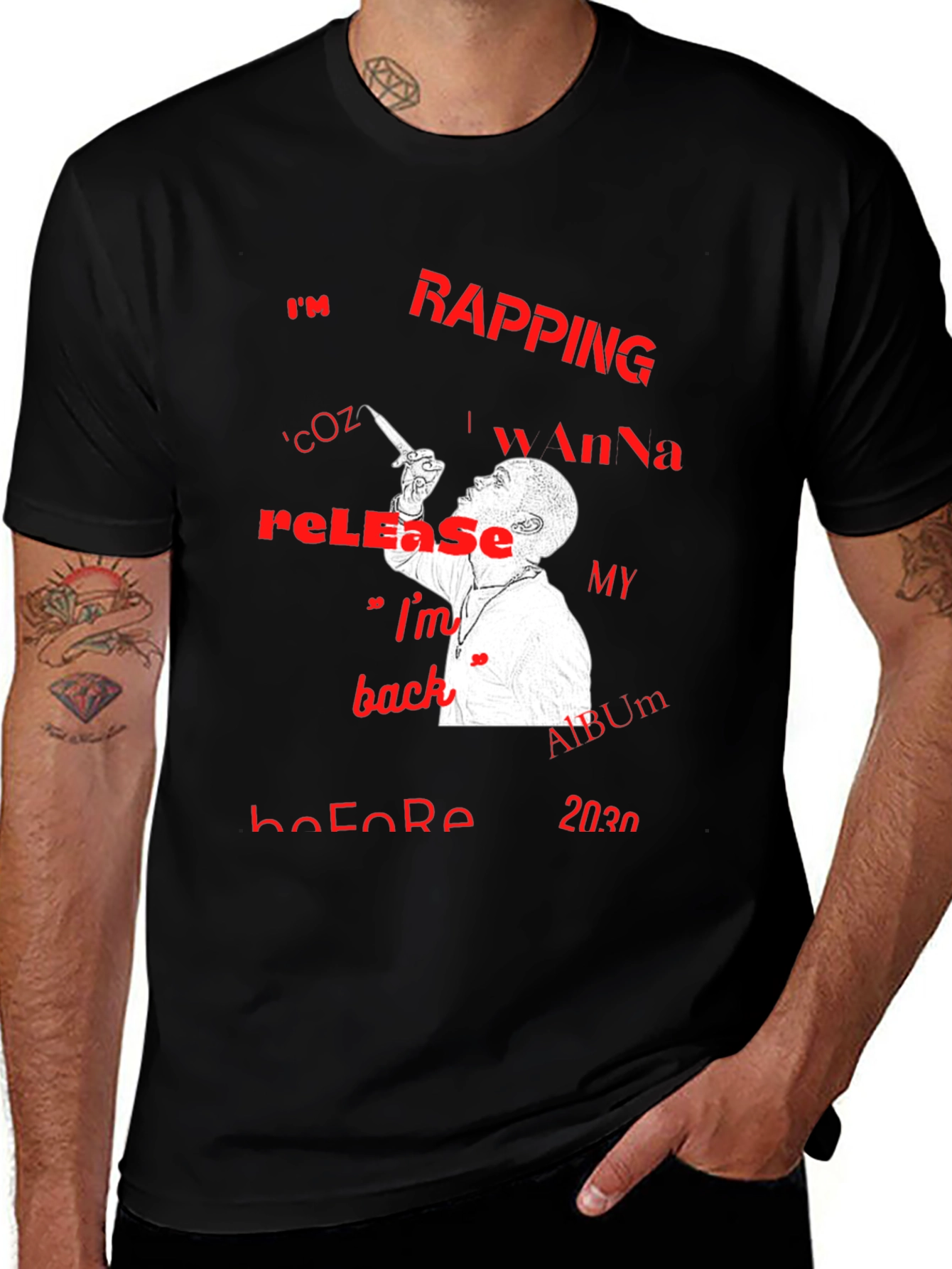 Variant 19 of Rapping Album Release T-Shirt