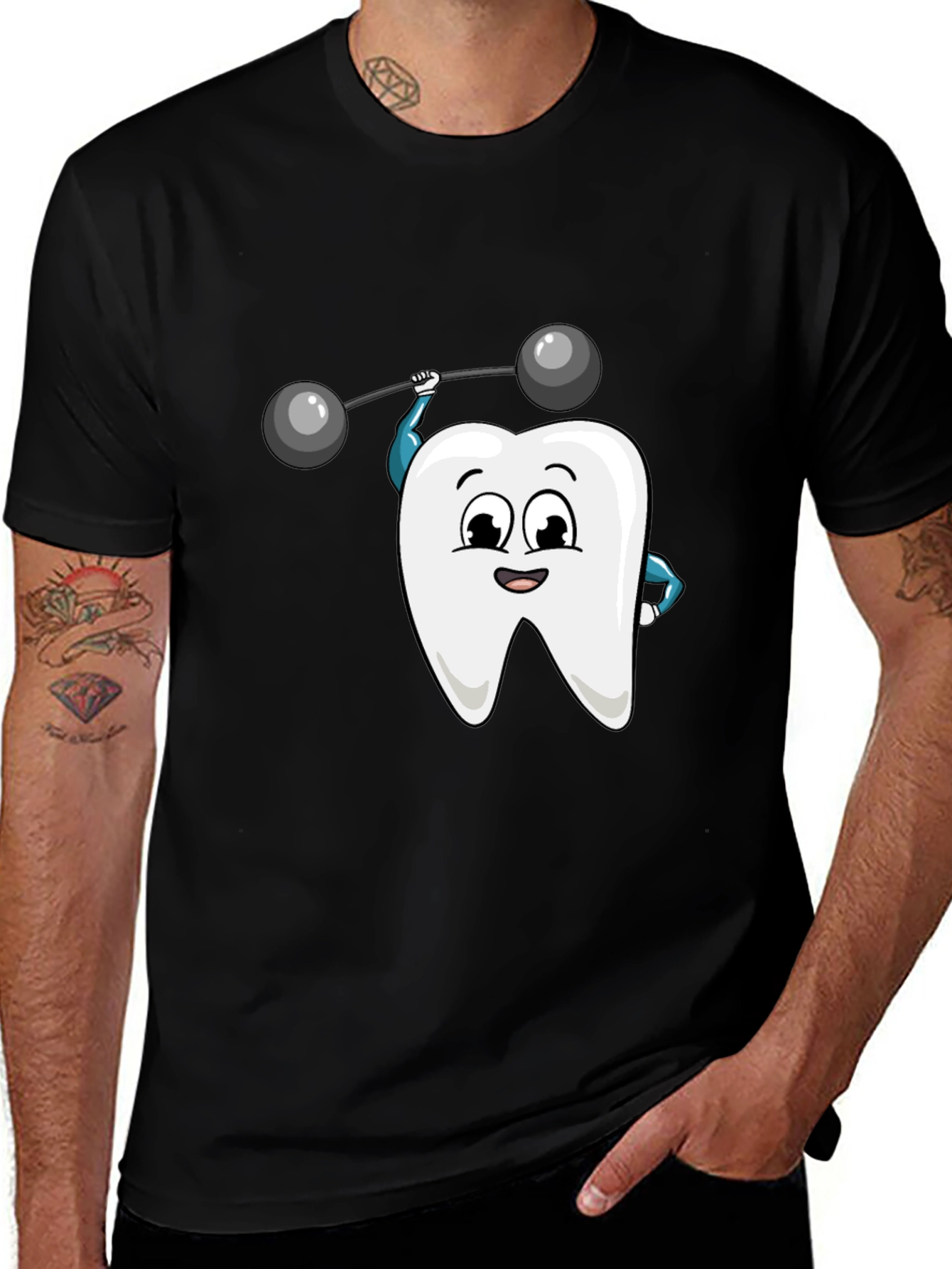 Variant 13 of Funny Dental Health Black T-Shirt