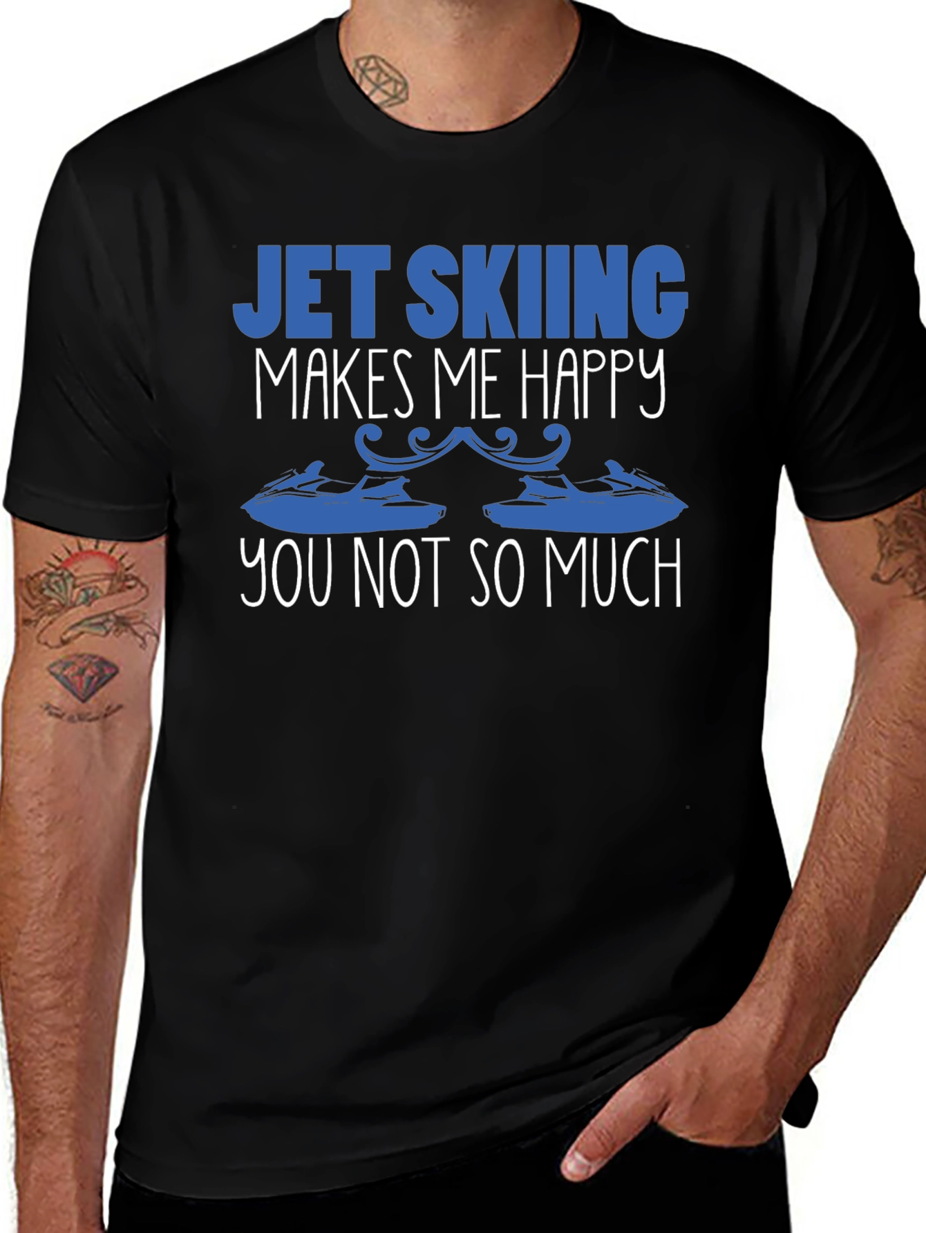 Jet Skiing Makes Me Happy T-Shirt