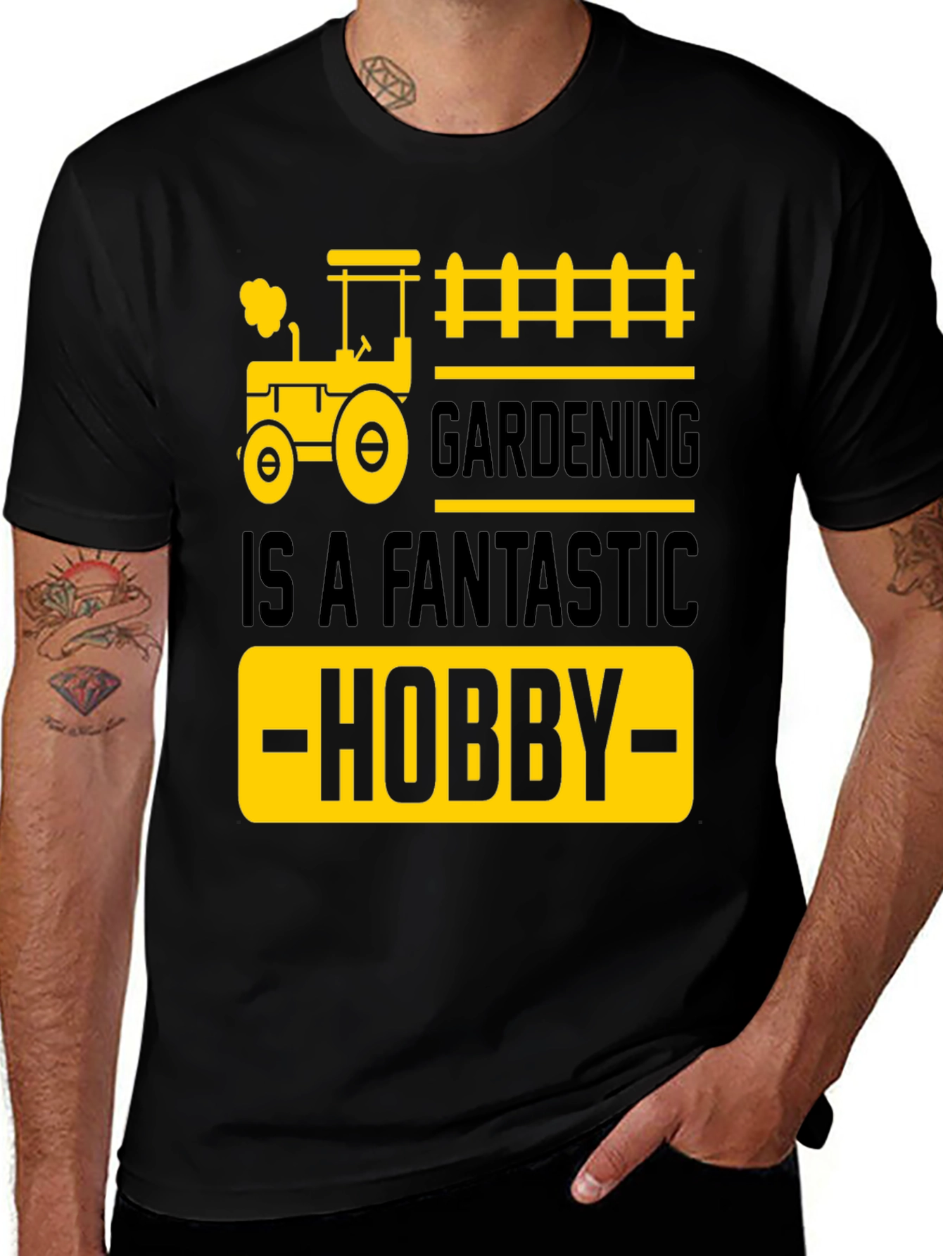 Gardening Hobby Black T-Shirt