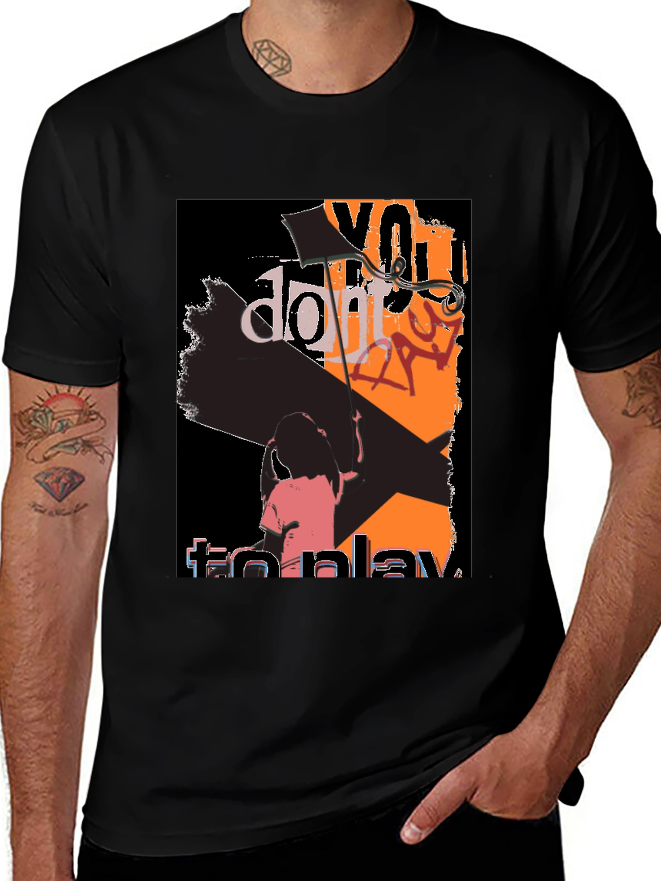 Variant 21 of Edgy Graphic Tee: You Don't Have To Play
