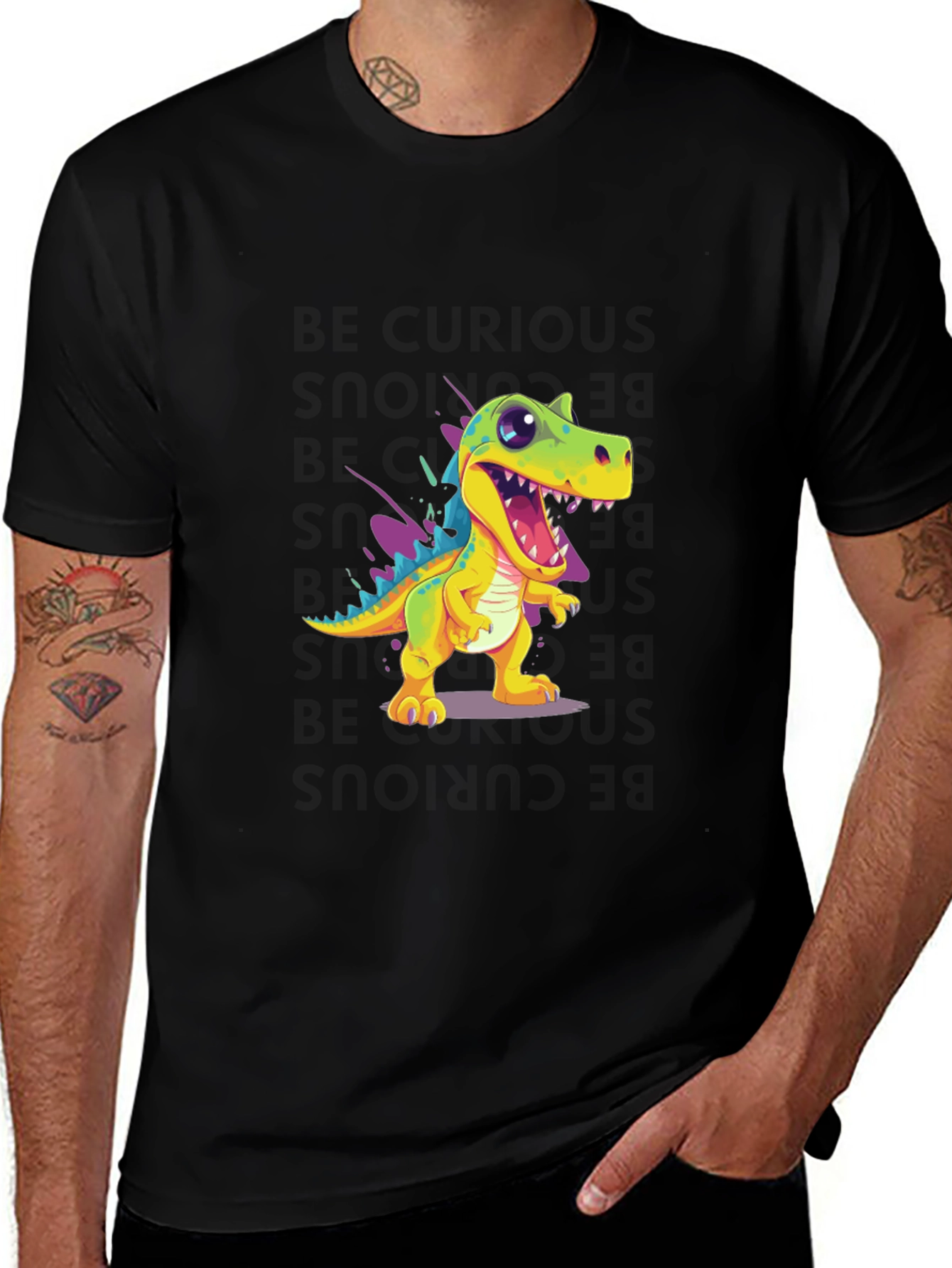Variant 9 of Dino T-Shirt: Cartoon T-Rex Graphic Tee
