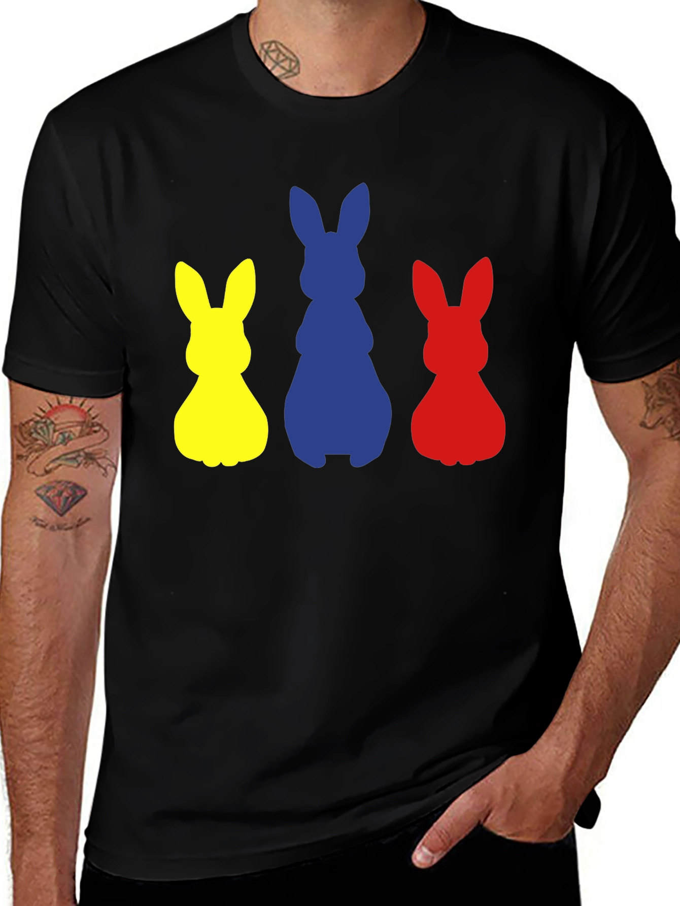 Variant 11 of Easter Bunny Silhouette T-Shirt