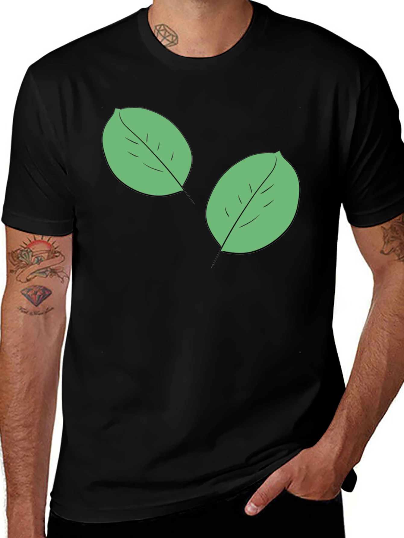 Leaf Graphic Tee - Organic Style