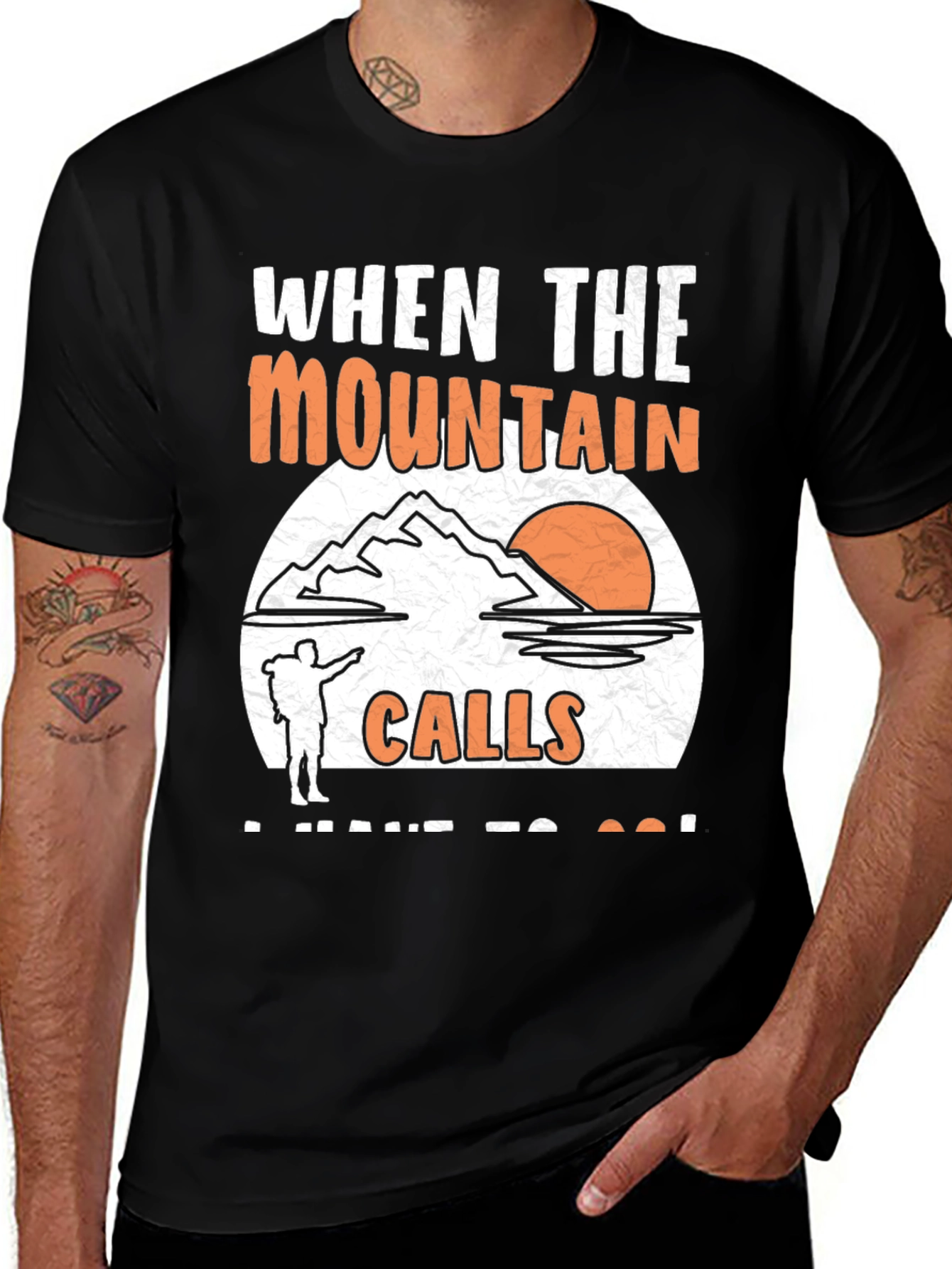 Variant 14 of Mountain Calls Graphic Tee - Adventure Awaits!