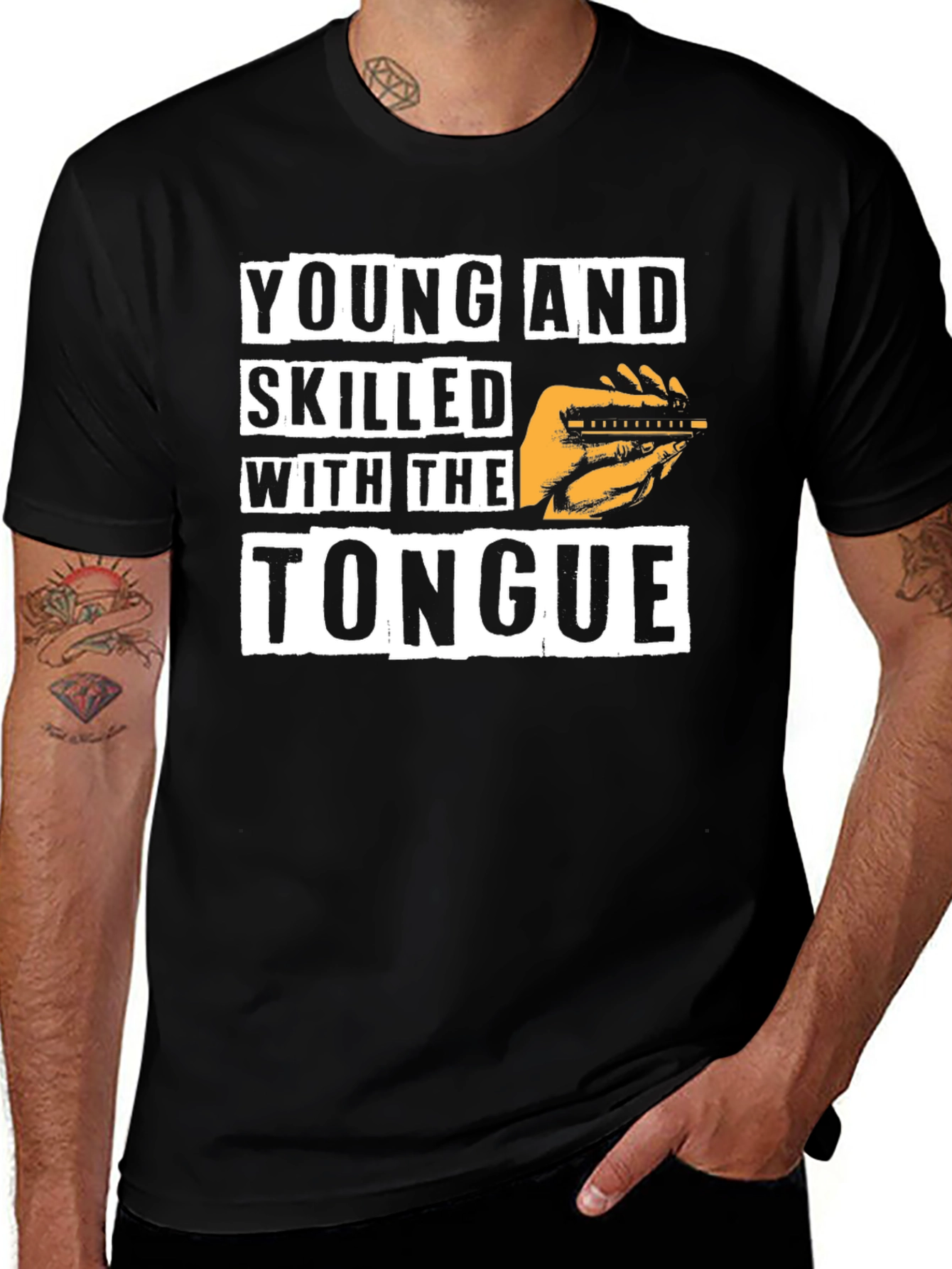 Variant 2 of Young and Skilled T-Shirt - Black Graphic Tee