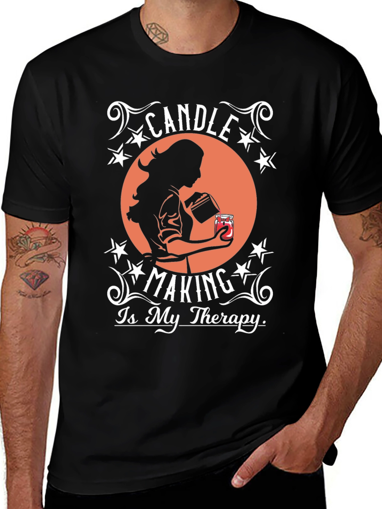 Variant 16 of Candle Making Therapy T-Shirt - Hobby Apparel