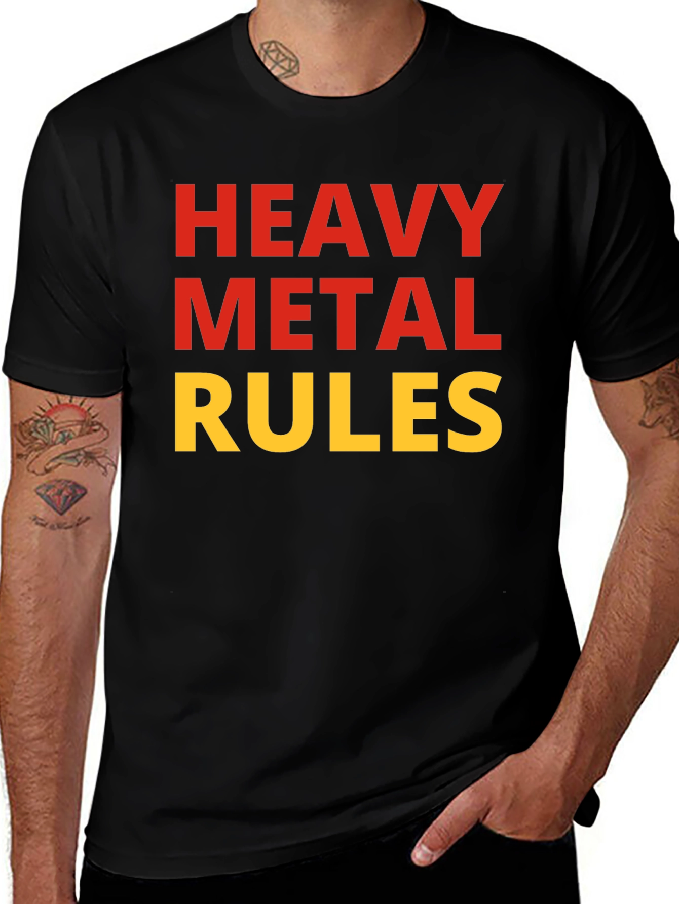 Variant 25 of Heavy Metal Rules Graphic Tee