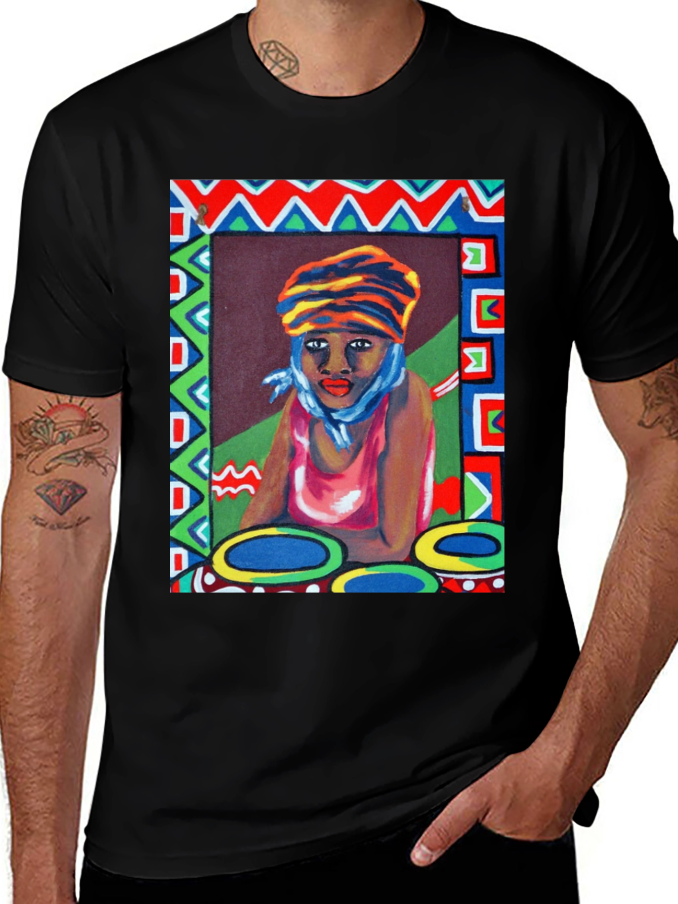 Variant 10 of Artistic Woman Portrait Graphic T-Shirt