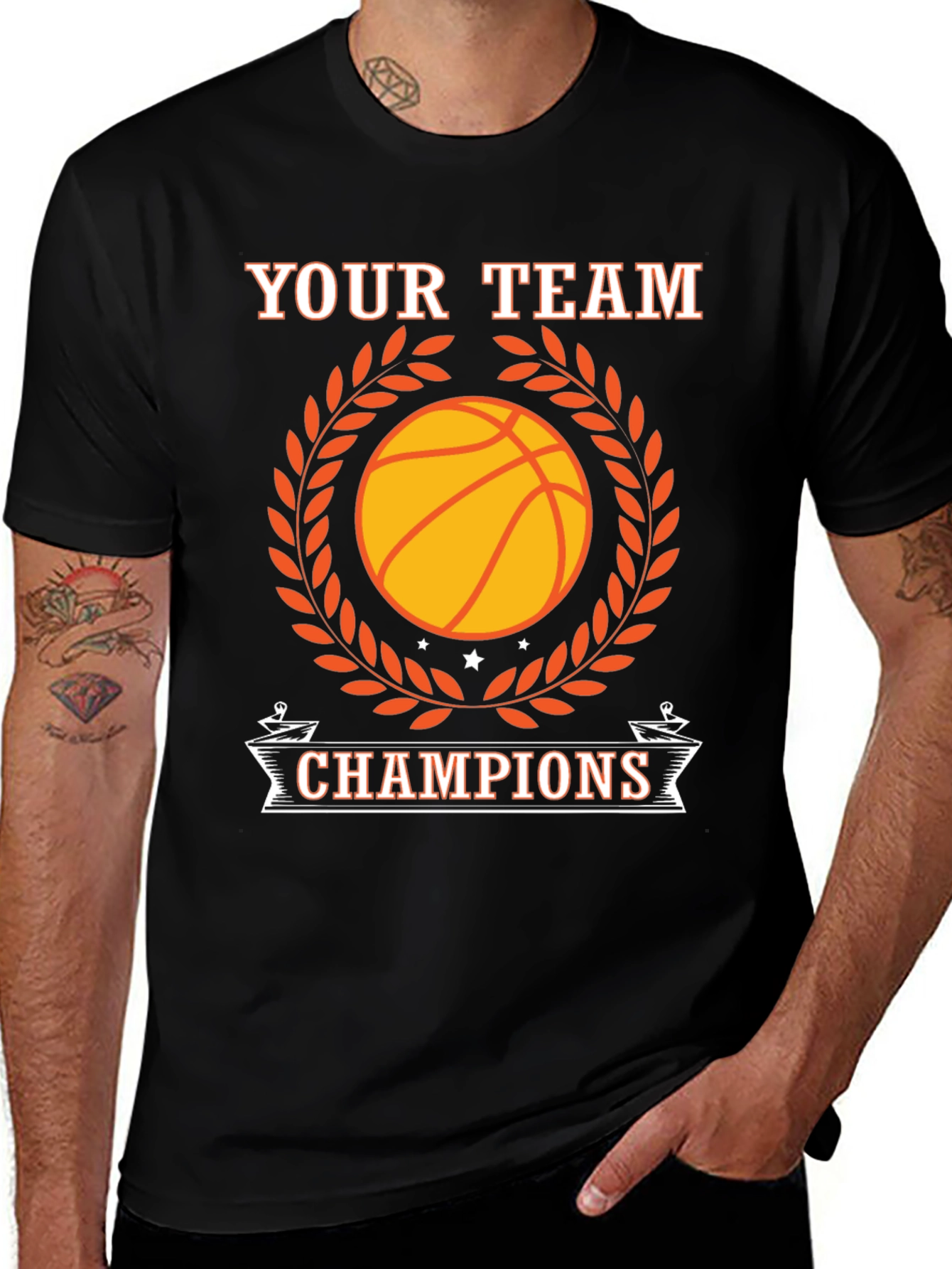 Variant 10 of Your Team Champions Basketball T-Shirt