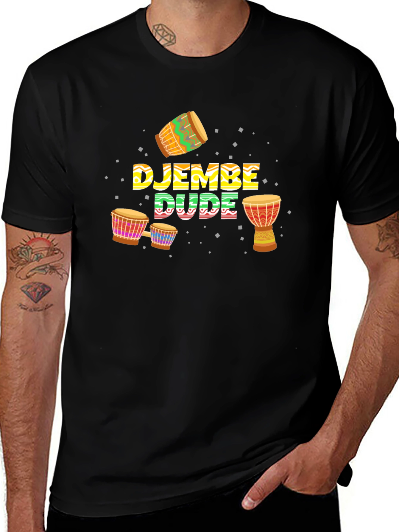 Djembe Dude T-Shirt - African Drumming Apparel