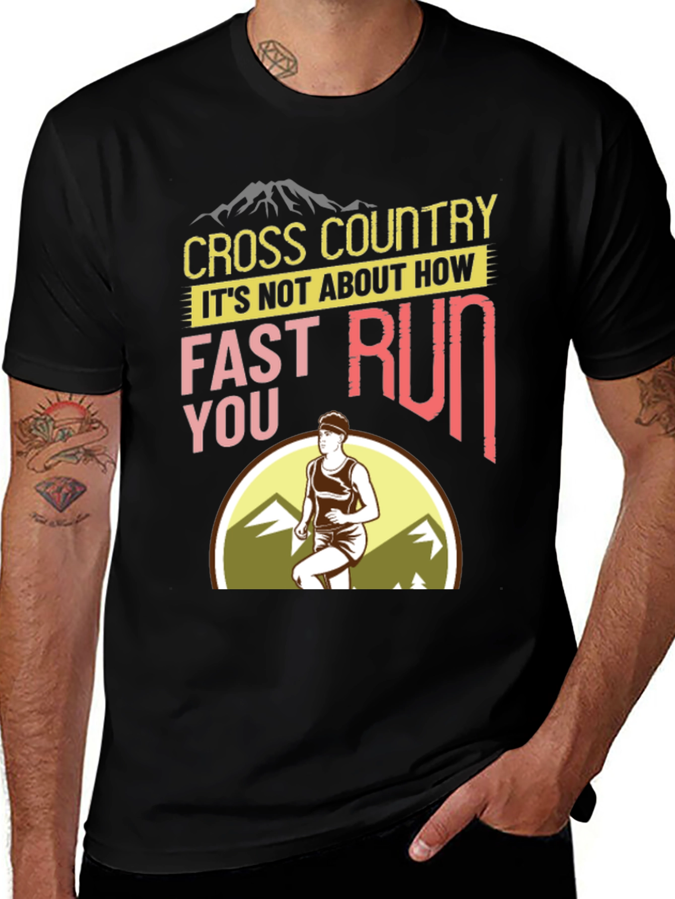 Cross Country Running Graphic T-Shirt