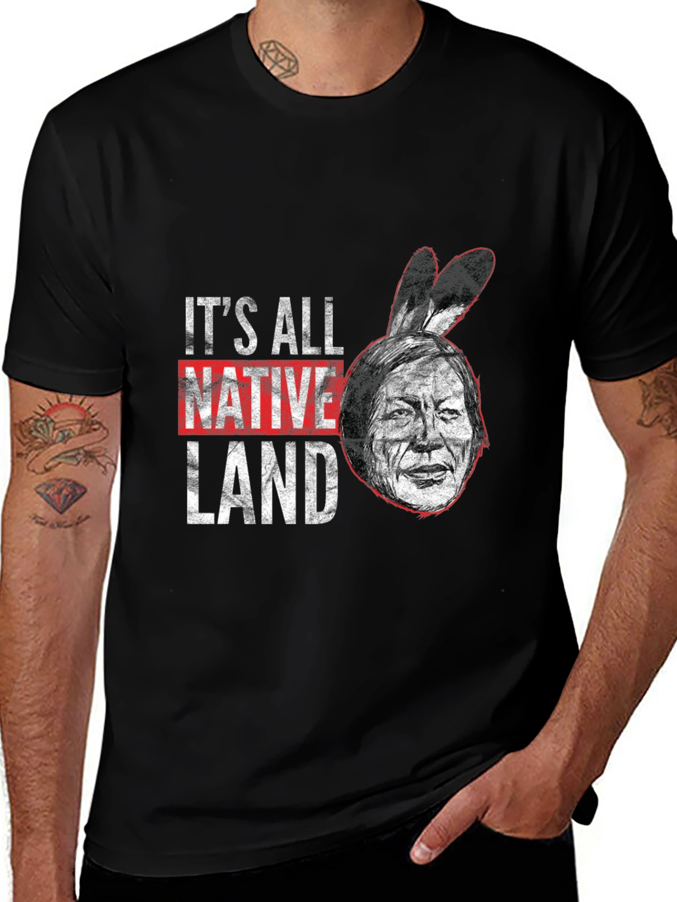 Variant 30 of It's All Native Land T-Shirt
