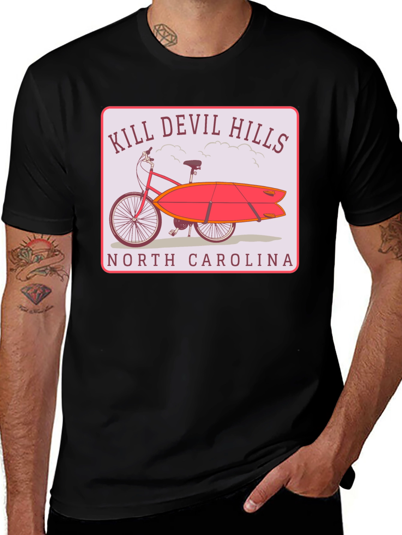 Variant 3 of Kill Devil Hills Surf Bike Graphic T-Shirt