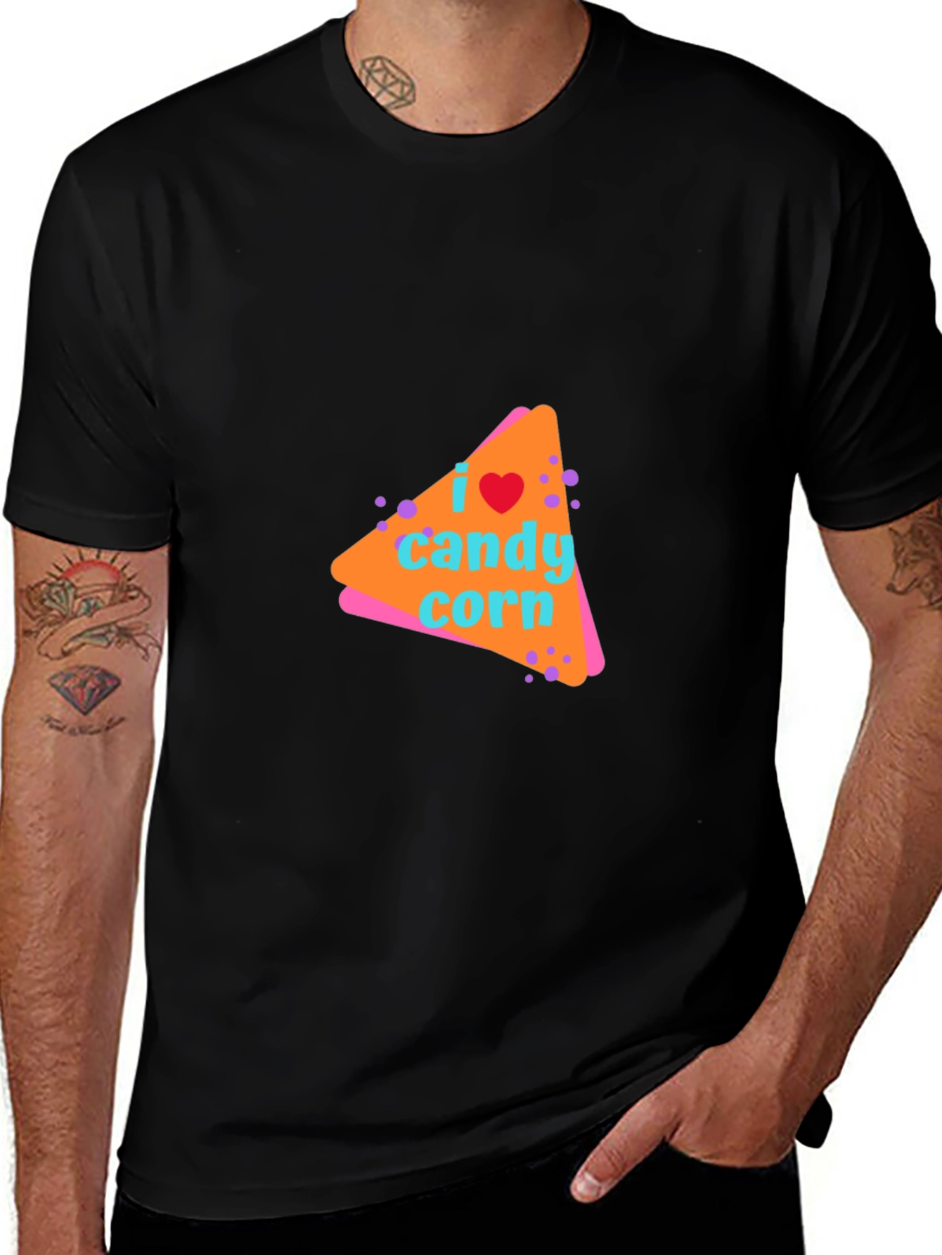 Variant 27 of Candy Corn Graphic T-Shirt - Halloween Treat Tee