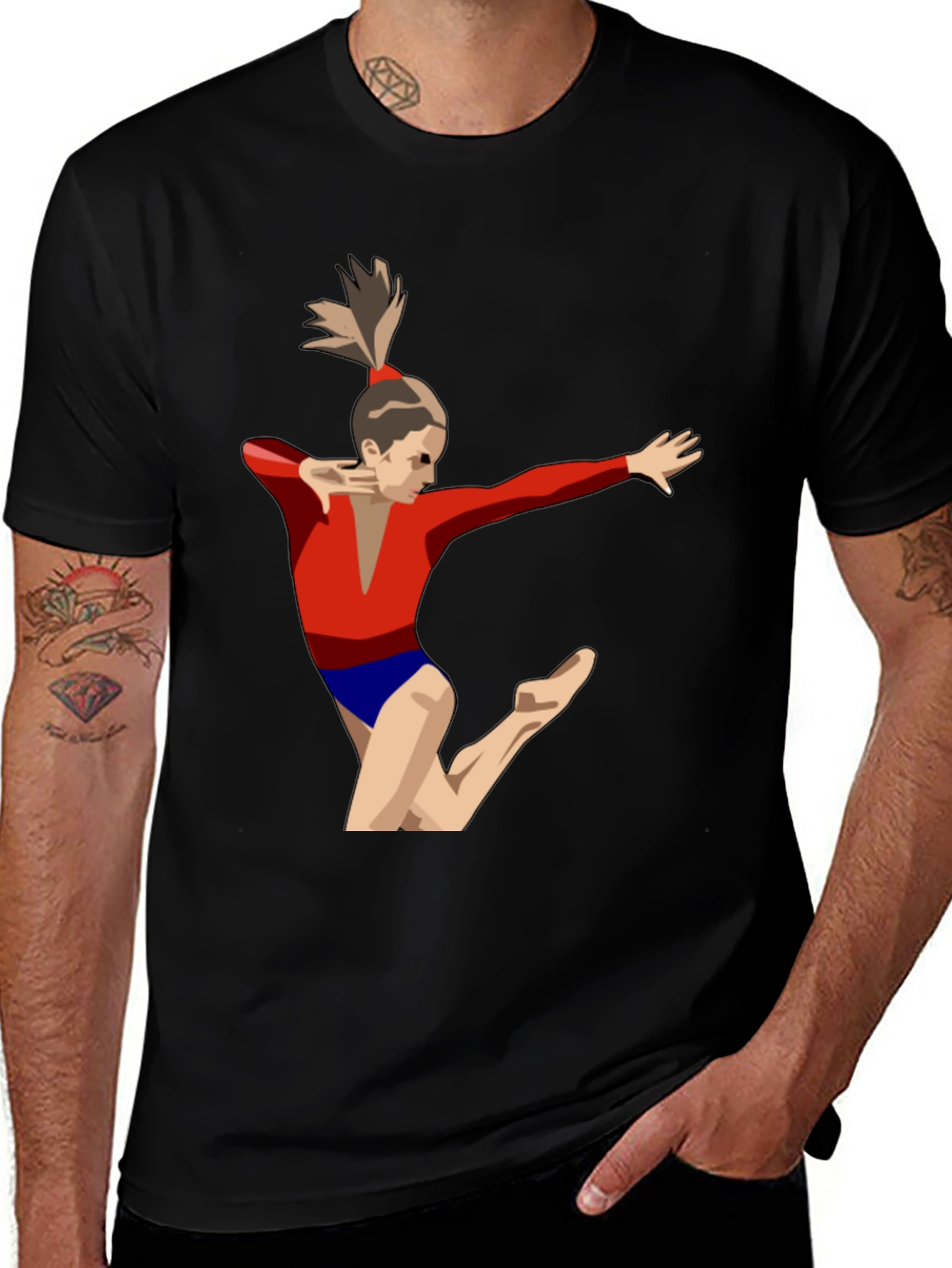 Variant 7 of Gymnast Graphic Tee - Artistic Sportswear