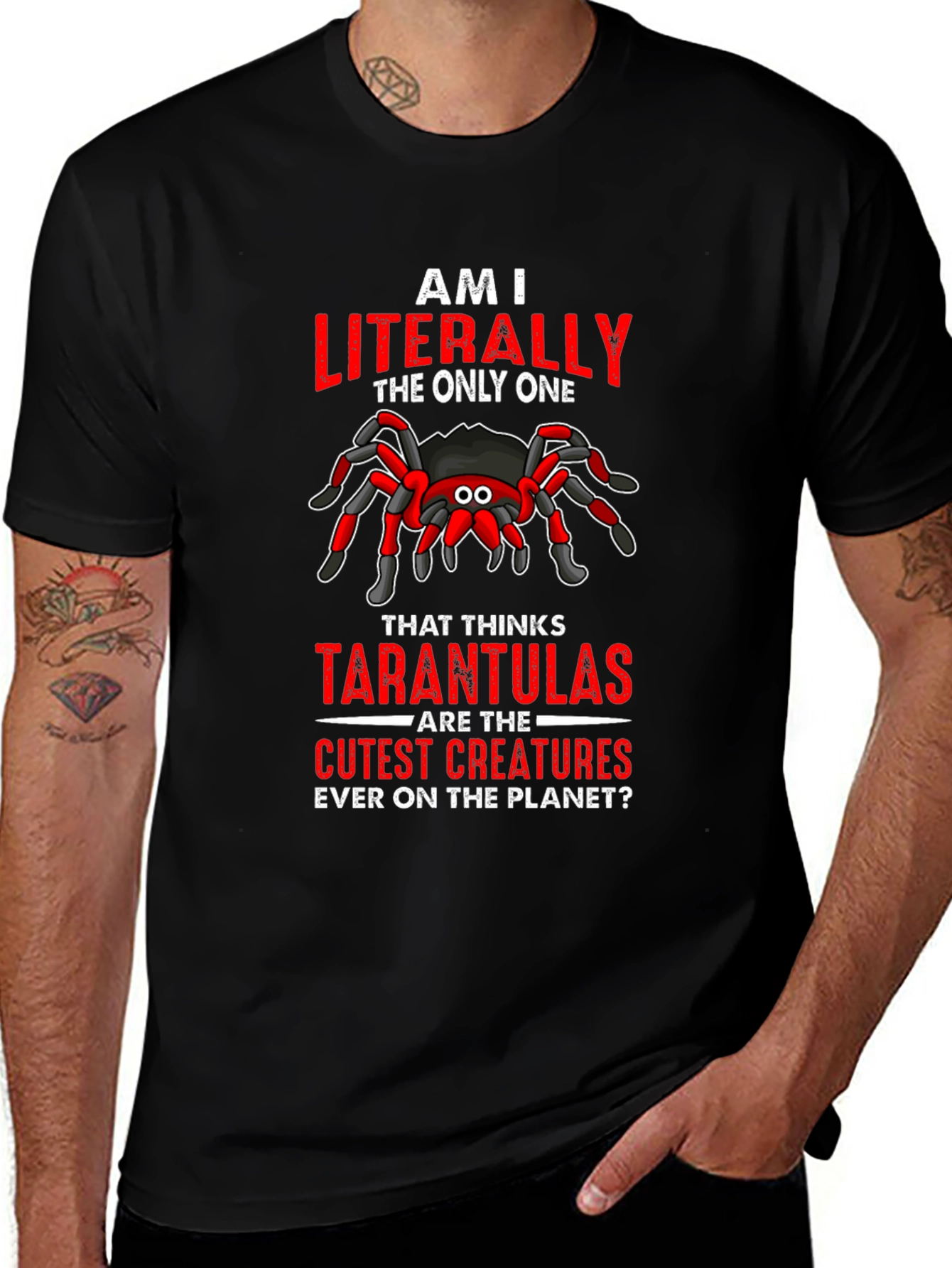 Variant 9 of Tarantula Lover T-Shirt: Cute Spider Graphic Tee