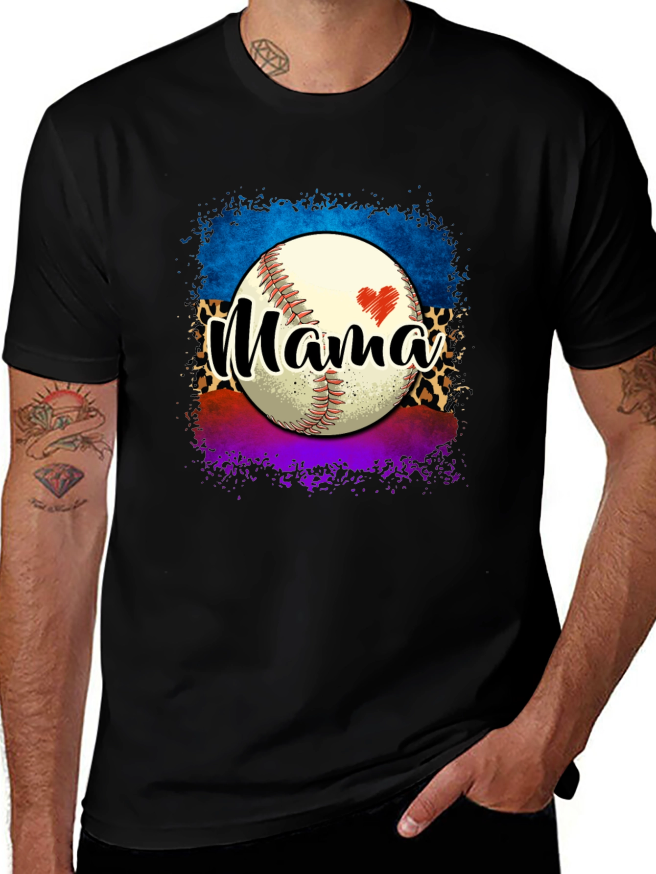 Variant 25 of Baseball Mama Graphic Tee
