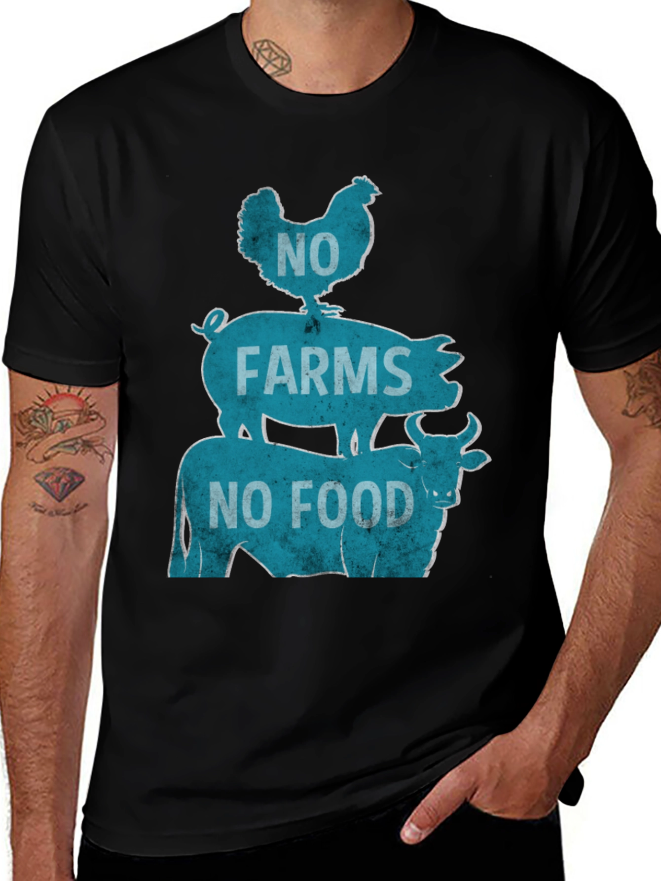 Variant 16 of No Farms No Food Graphic Tee