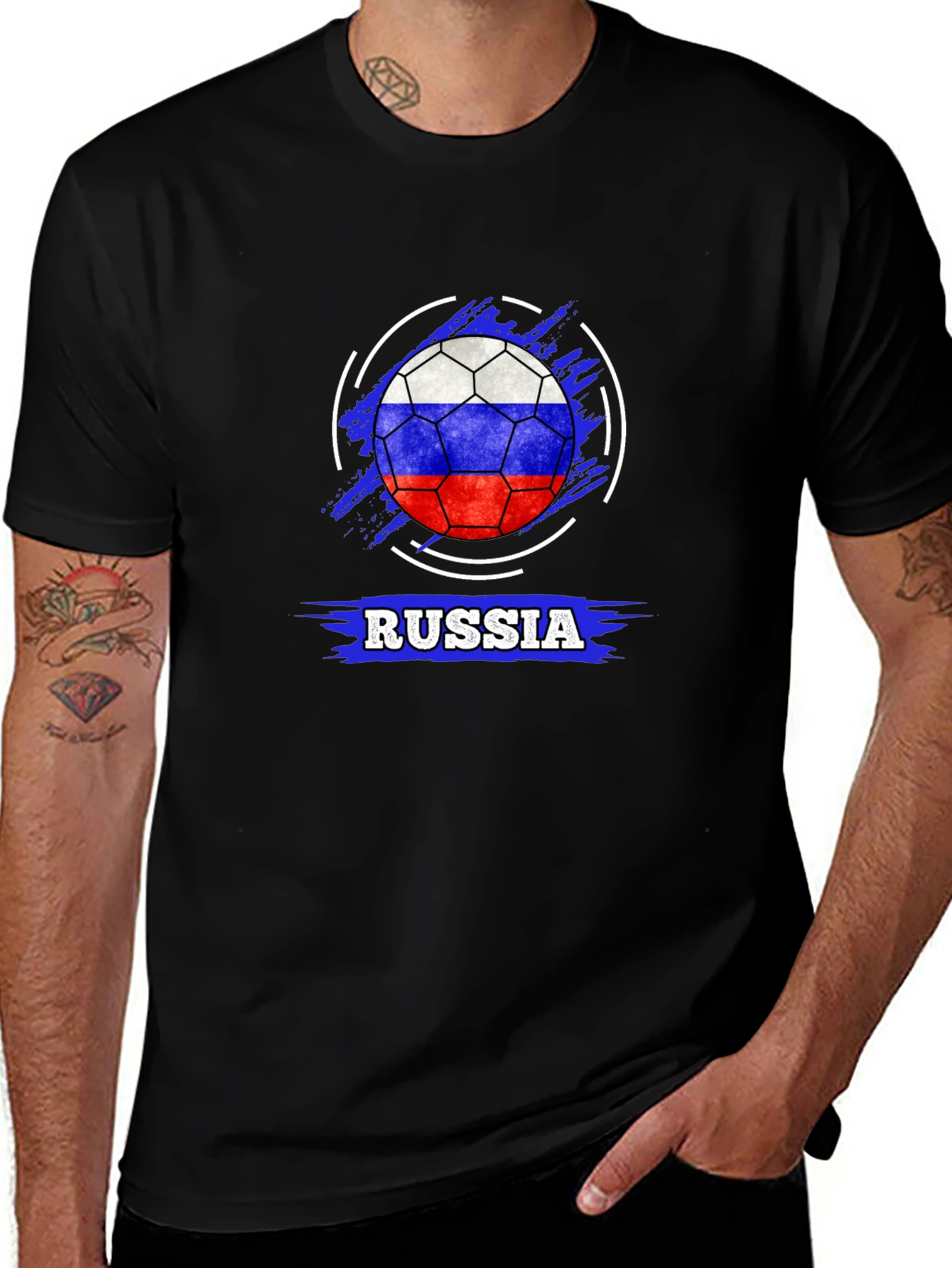 Variant 25 of Russia Soccer Ball T-Shirt