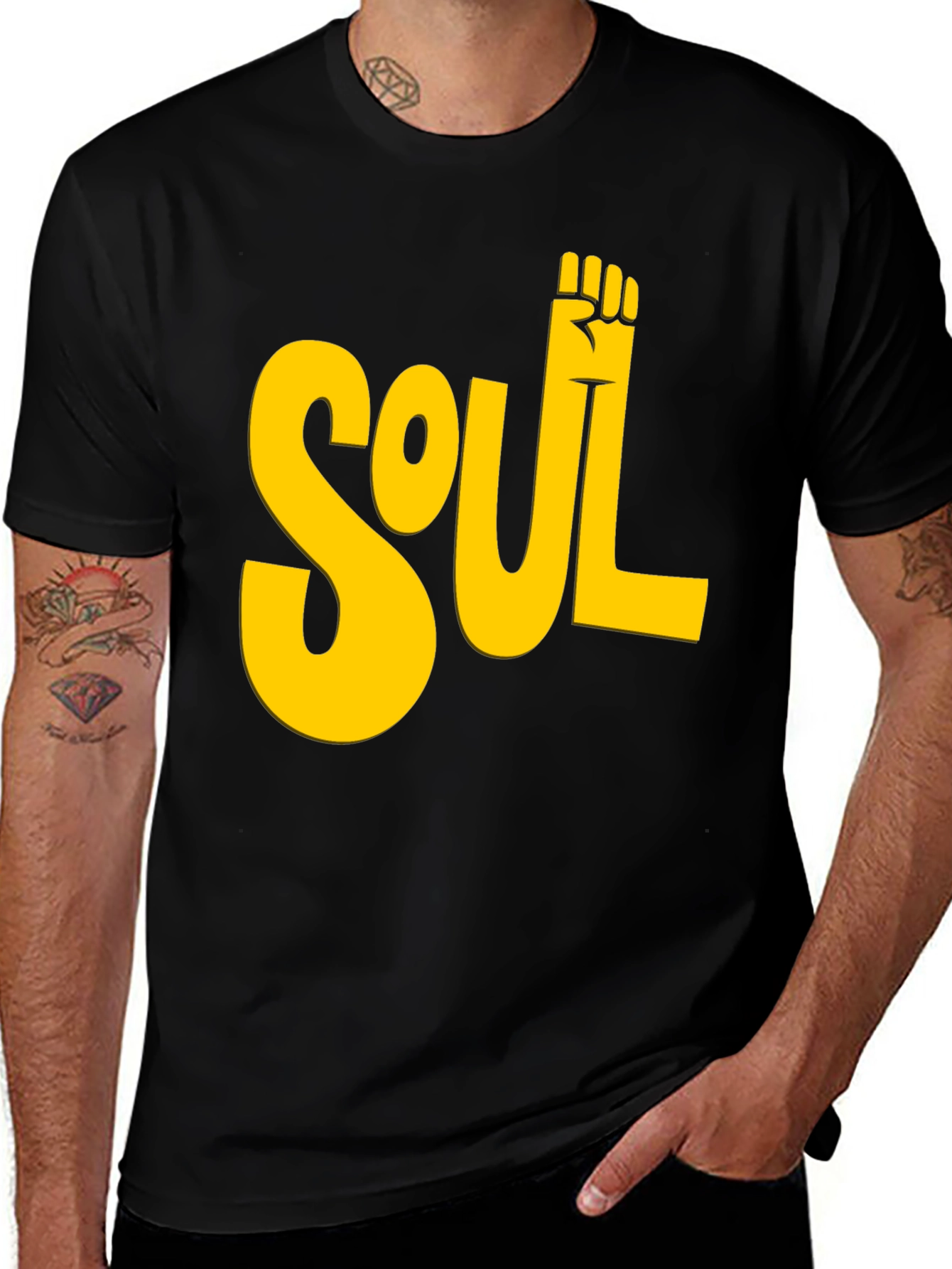 Variant 11 of Soul Power Fist T-Shirt - Black