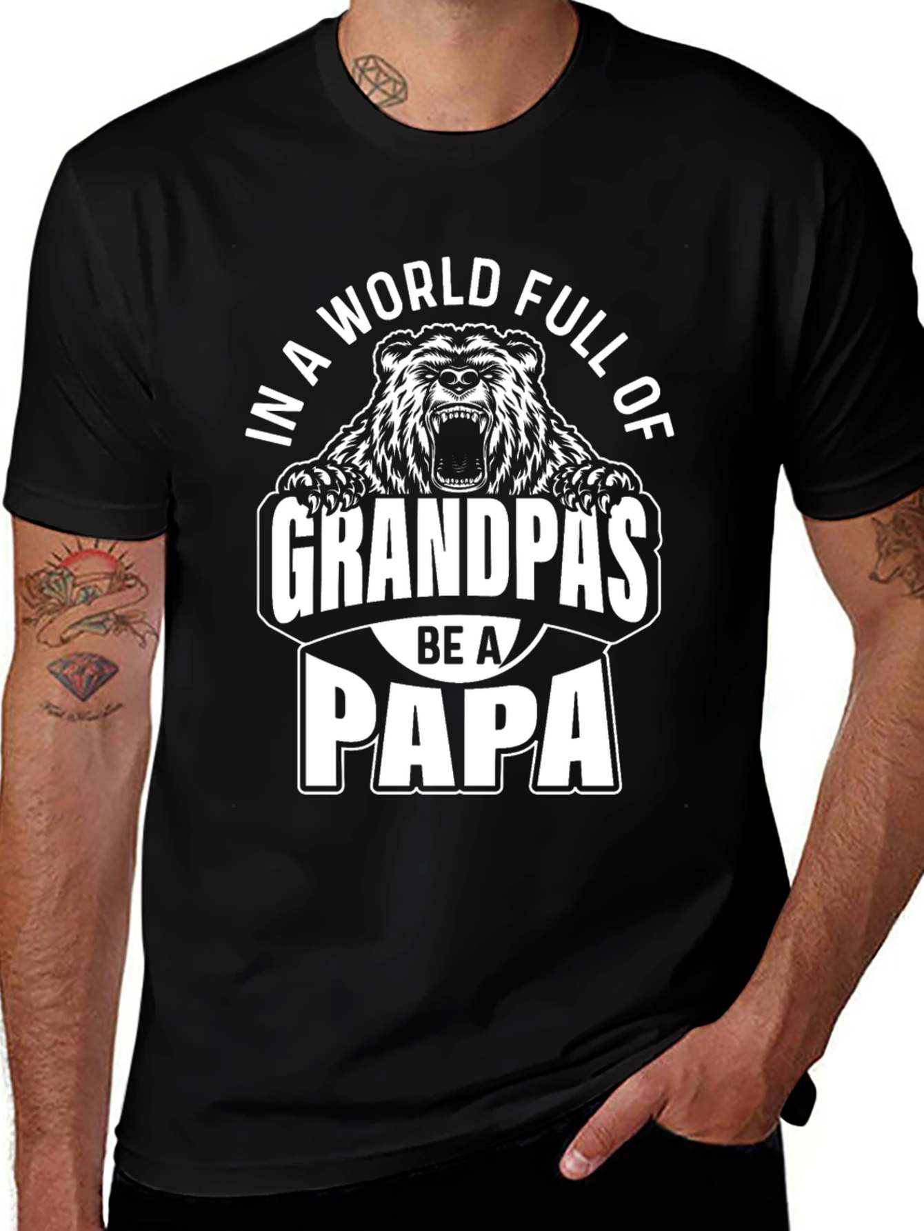 Variant 11 of In A World Full Of Grandpas Be A Papa Bear T-Shirt
