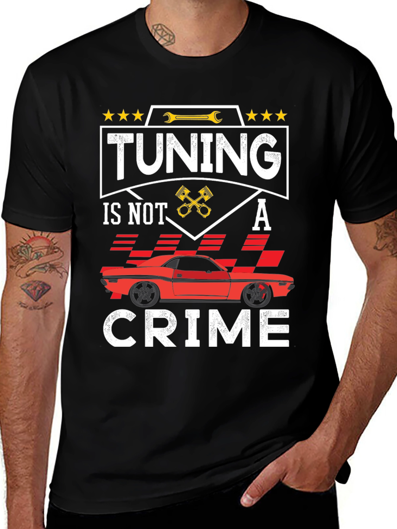 Tuning Is Not A Crime Graphic T-Shirt