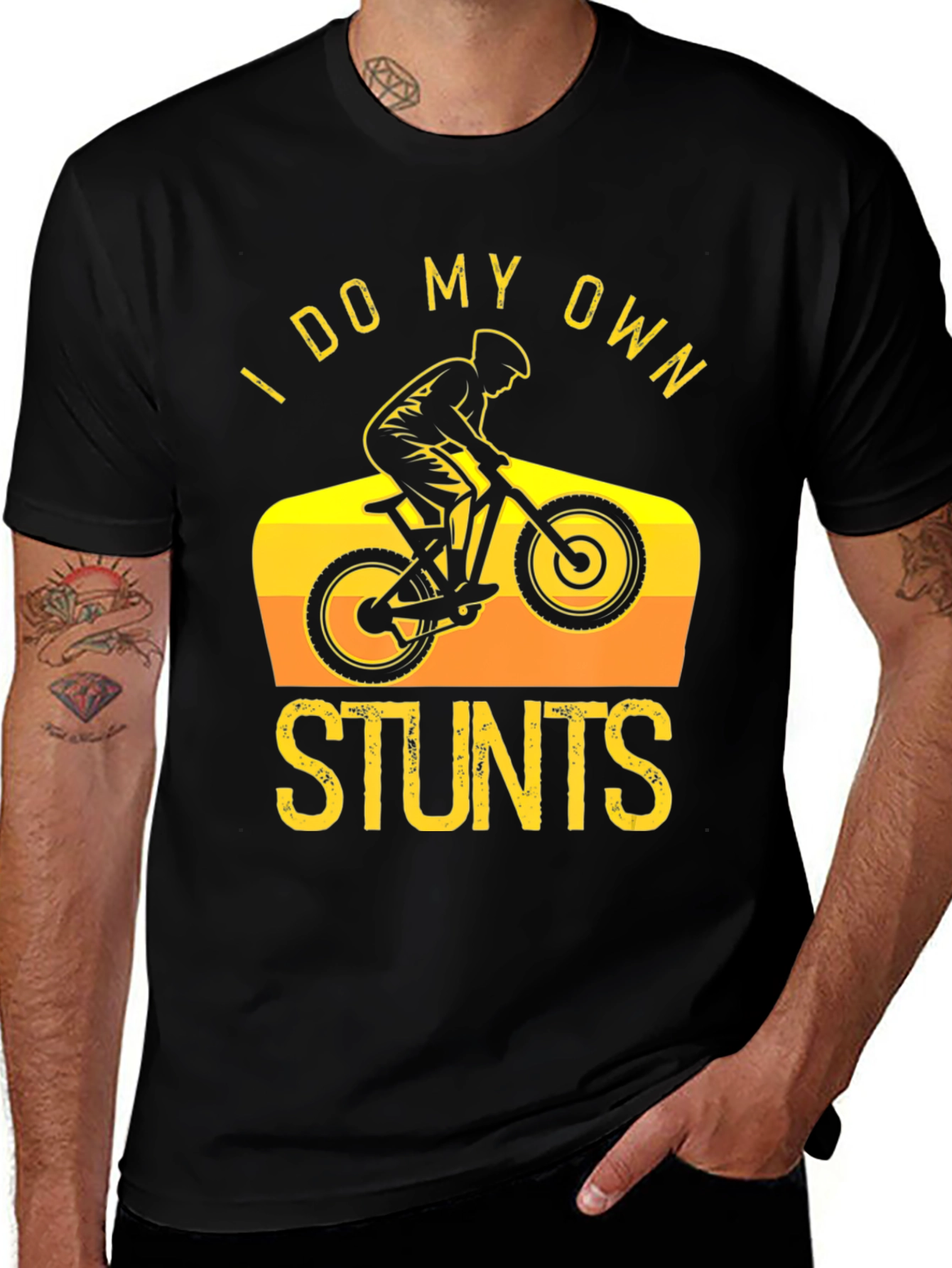 Mountain Bike Stunts T-Shirt - Unique Design